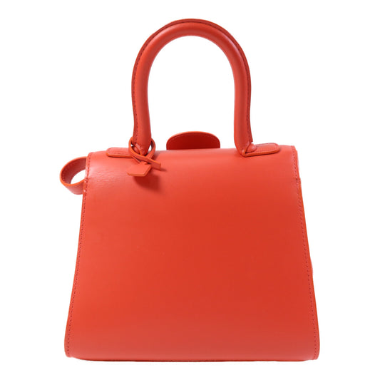 Delvaux 牛皮皮革Brillant Mini銀扣手挽肩背兩用袋