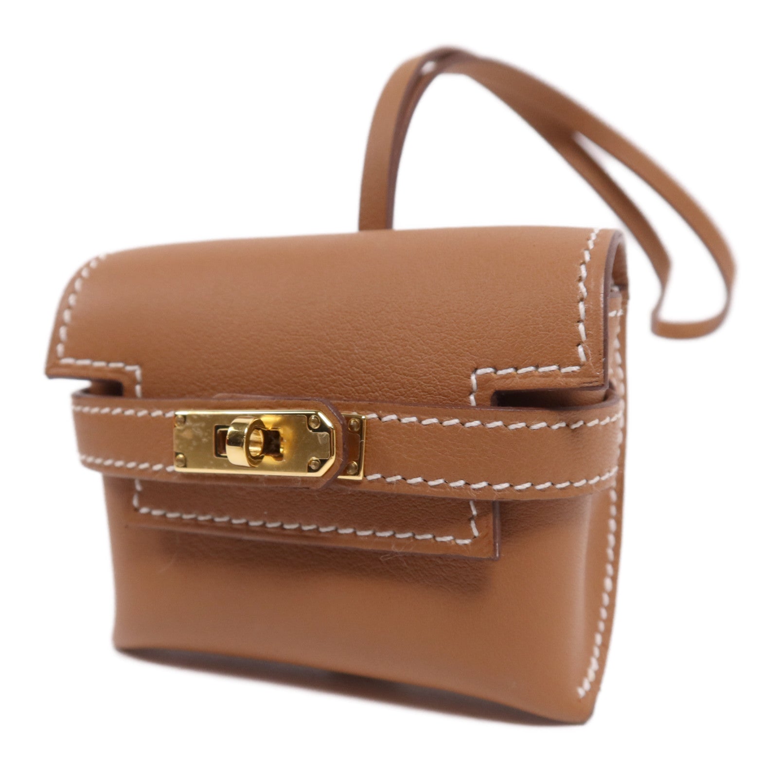 HERMES Swift皮革Kelly Festival Charm金扣掛飾