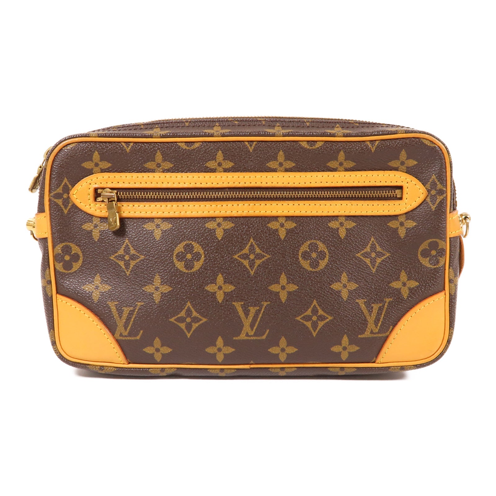 LOUIS VUITTON Monogram Marly Dragonne金扣手拿包