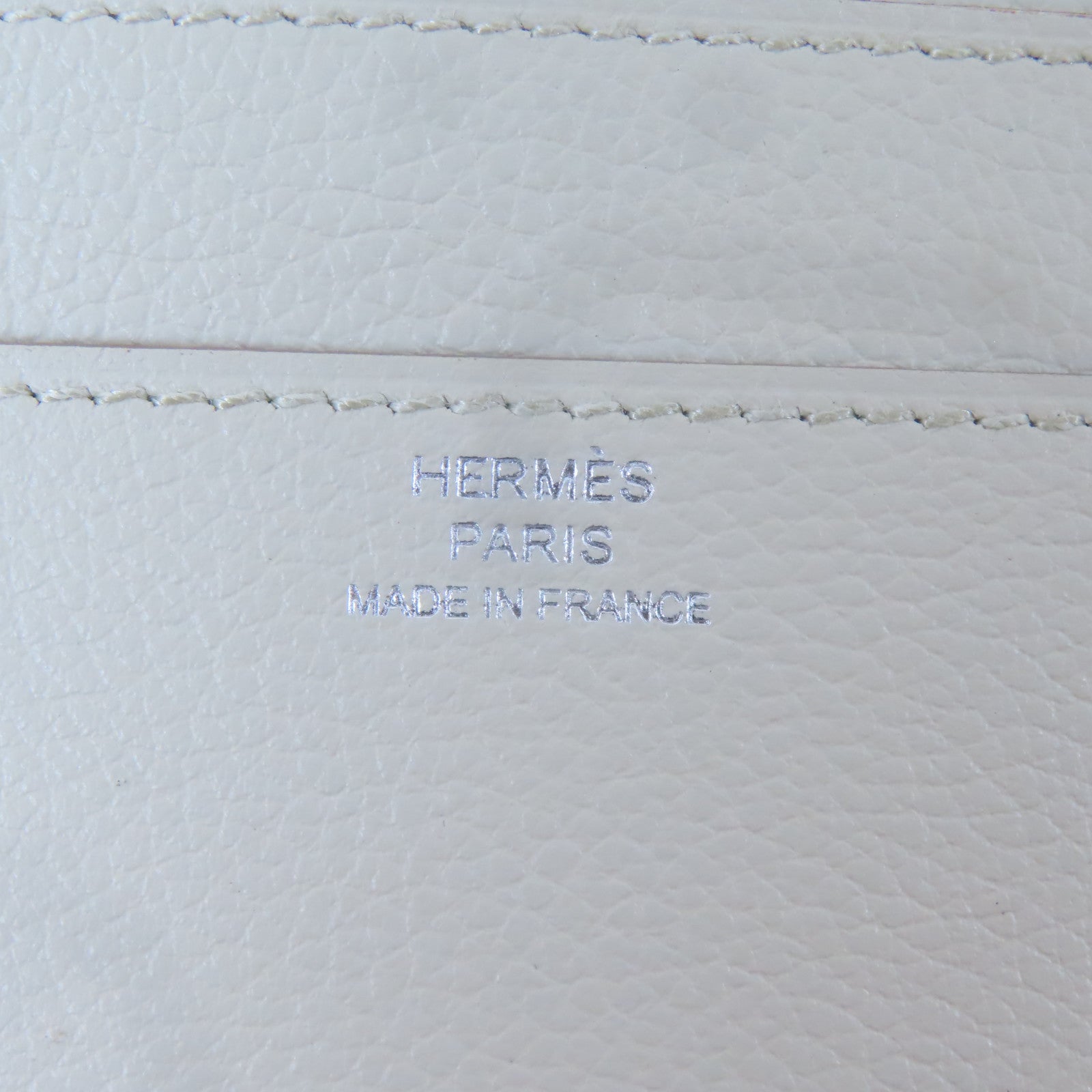 HERMES 【激減優惠】Evercolor皮革R.M.S Toutenmain Wallet銀扣錢包Beton灰色