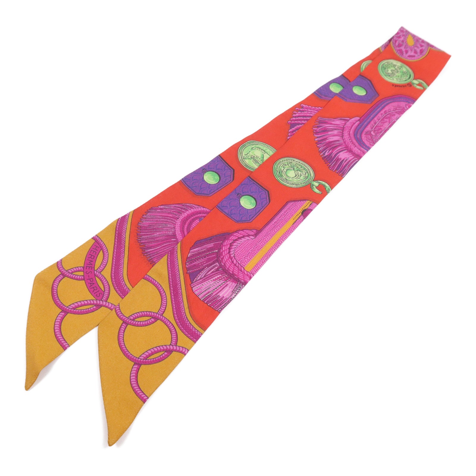 HERMES 絲質Twilly絲巾