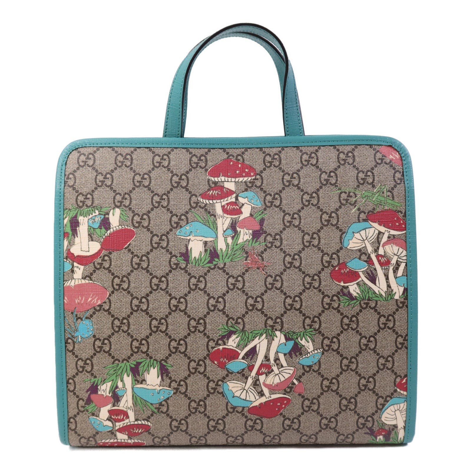 GUCCI 塗層帆布Hand Bag銀扣手挽袋