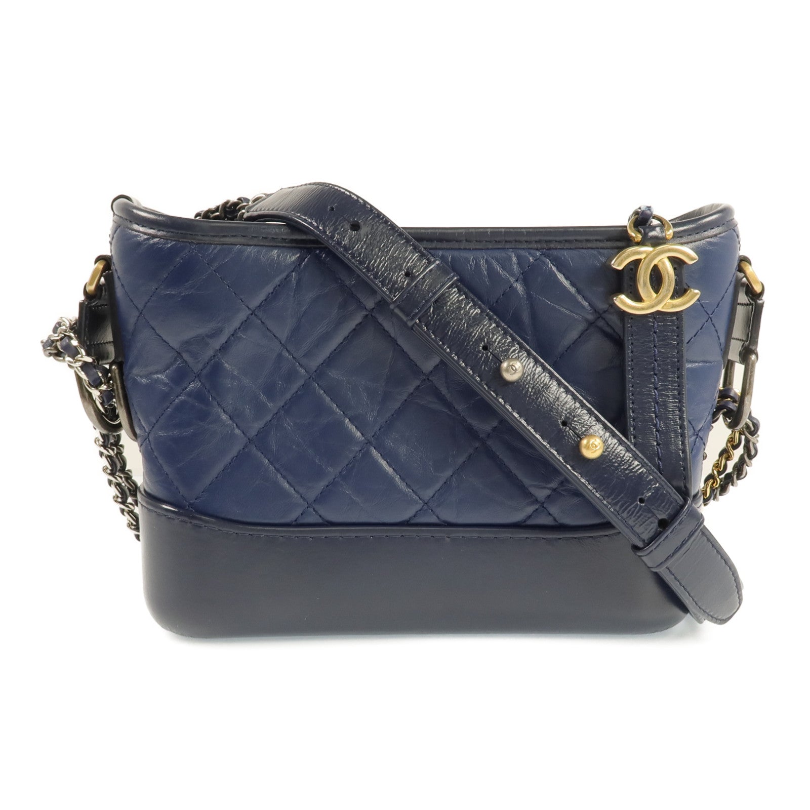 CHANEL 牛皮皮革Gabrielle Small鏈帶肩背袋