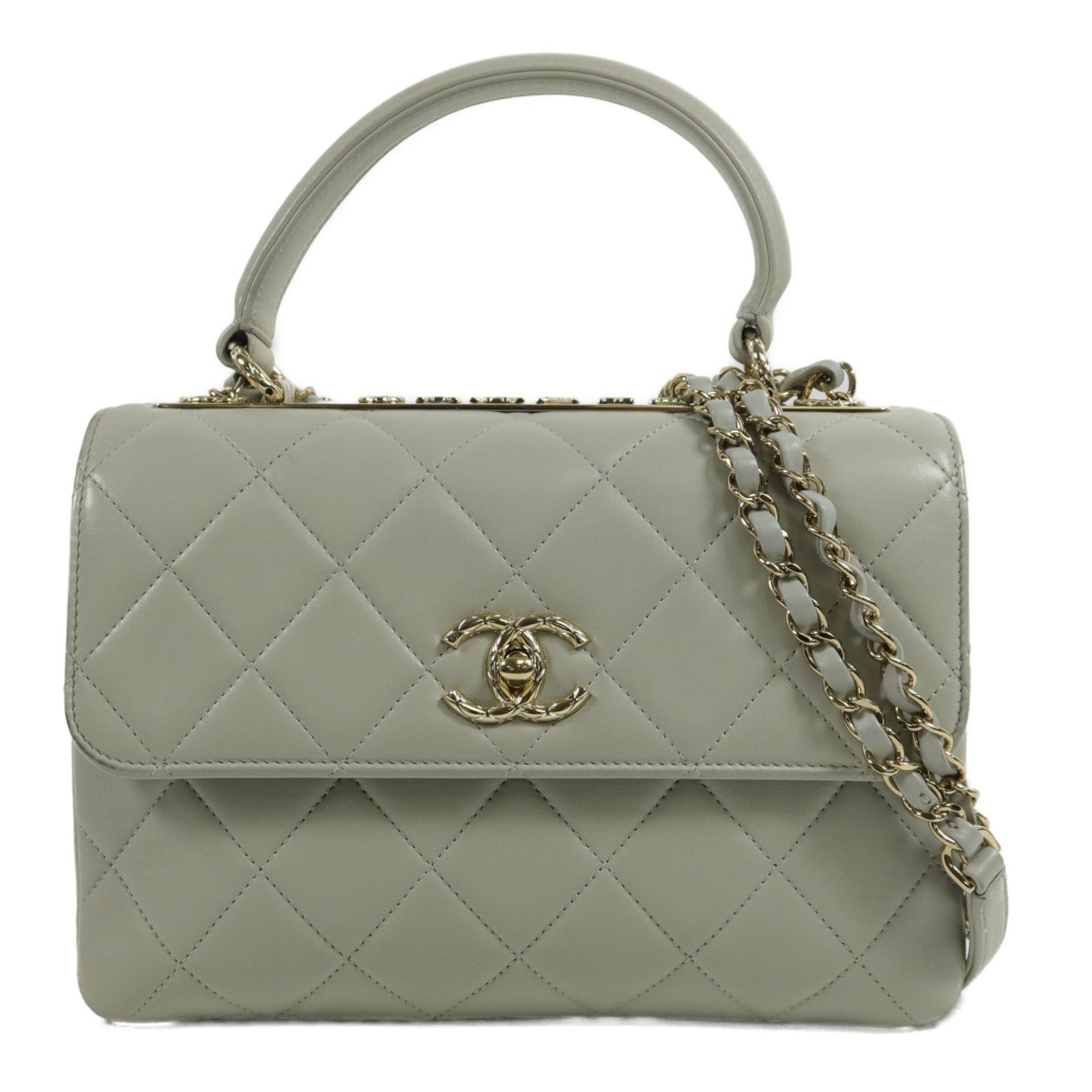 CHANEL 羊皮皮革Trendy CC手挽肩背兩用袋