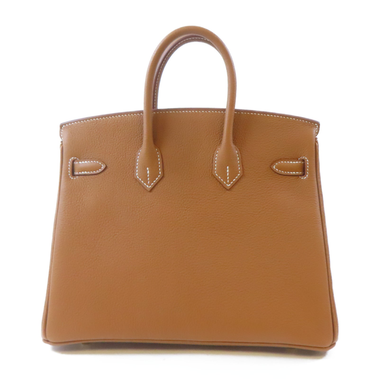 HERMES Togo皮革Birkin 25金扣手挽肩背兩用袋Gold/駝色
