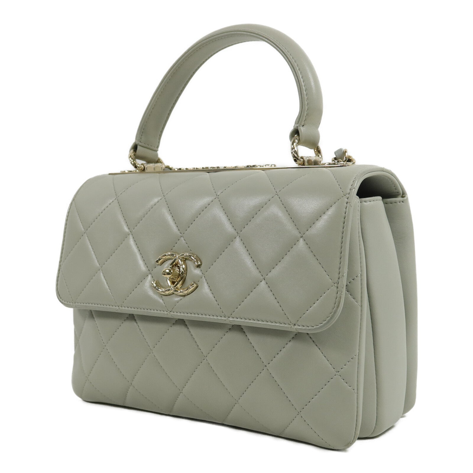CHANEL 羊皮皮革Trendy CC手挽肩背兩用袋