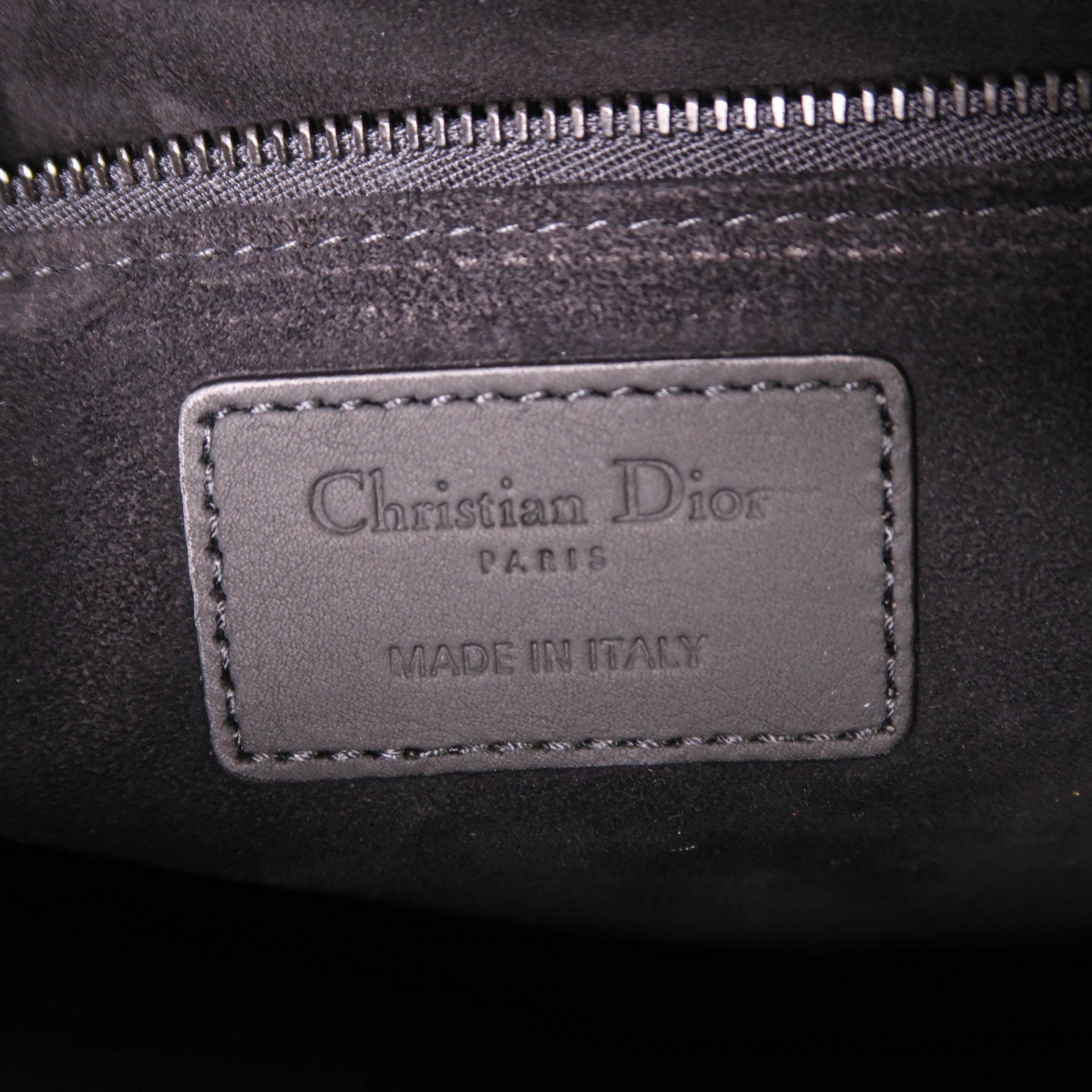 Christian Dior CD Lady Dior Large 2 Way Bag Calfskin Leather Black