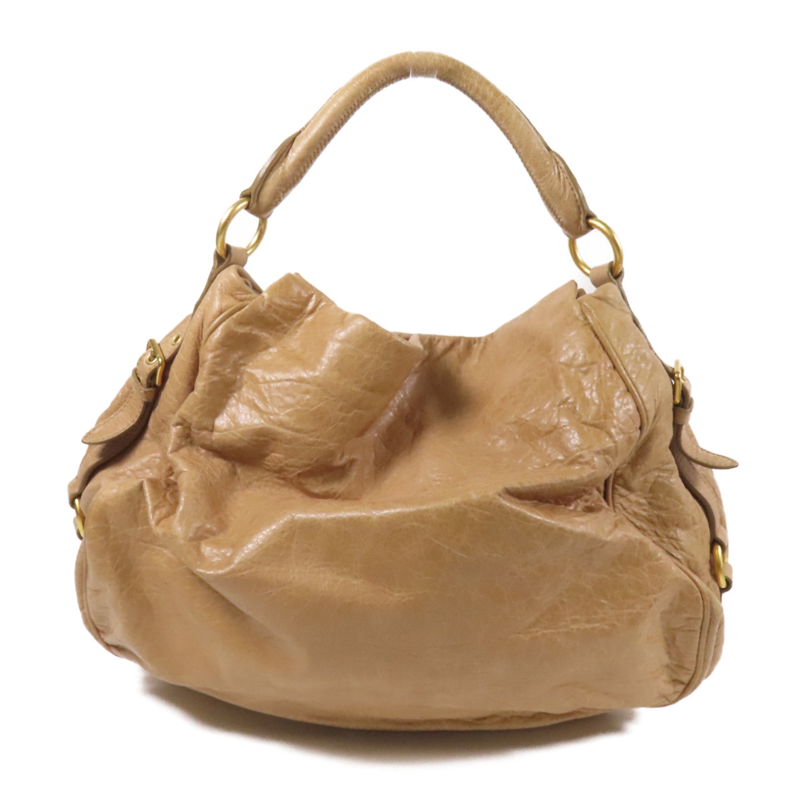 Miu Miu 牛皮皮革2way Shoulder Bag金扣手挽肩背兩用袋