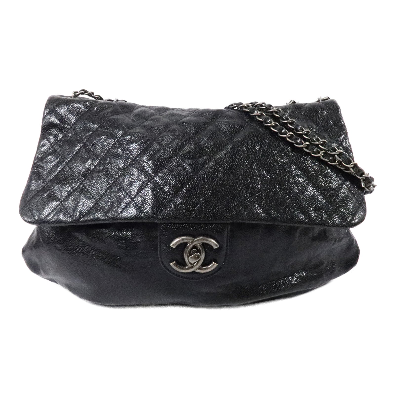 CHANEL 牛皮皮革Chain Shoulder Bag鏈帶肩背袋