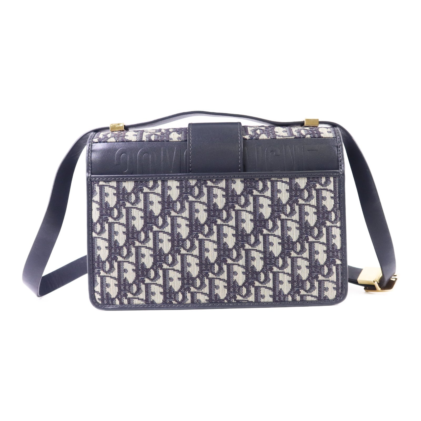 Dior 帆布Montaigne金扣肩背袋