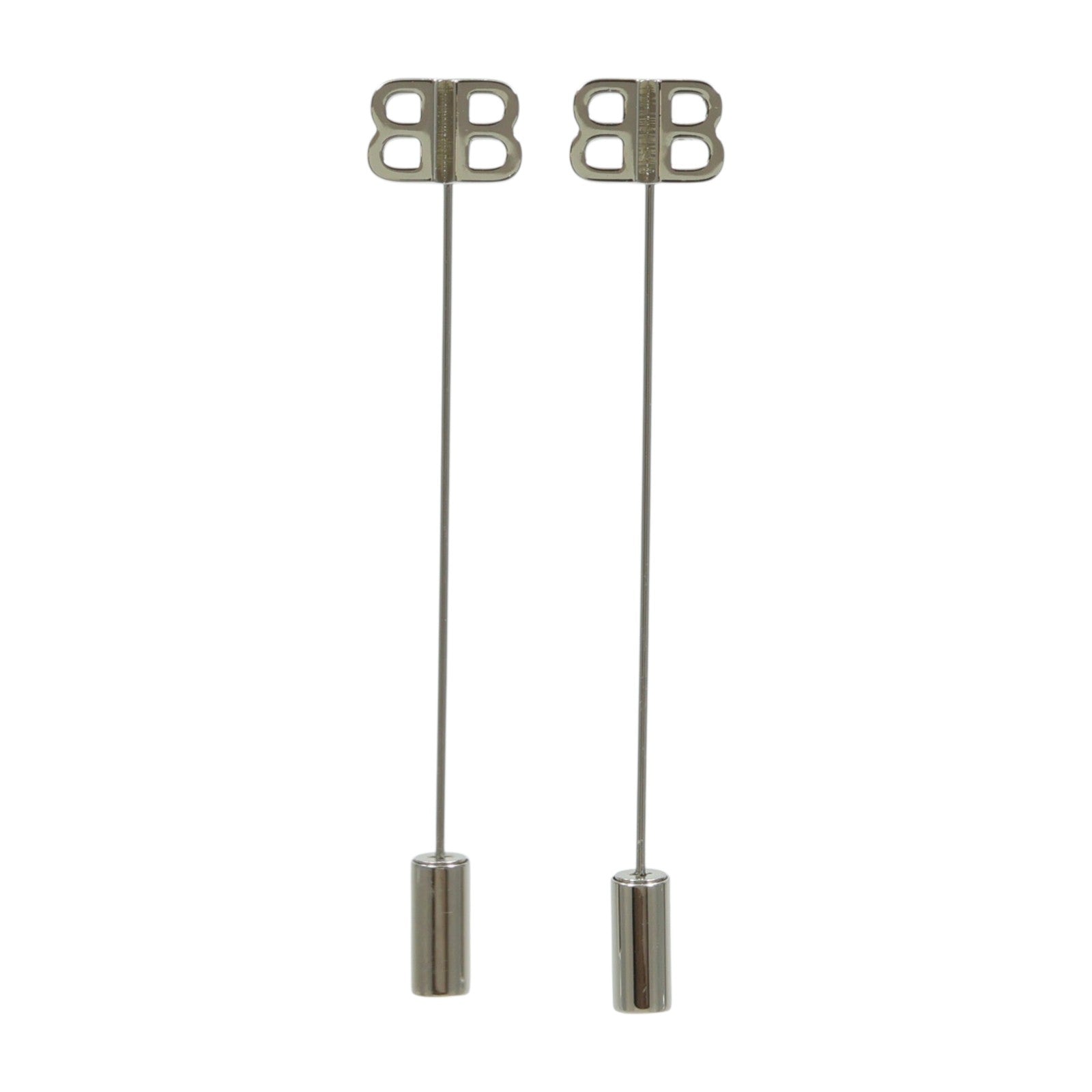 BALENCIAGA 金屬BB Pin Earrings耳環