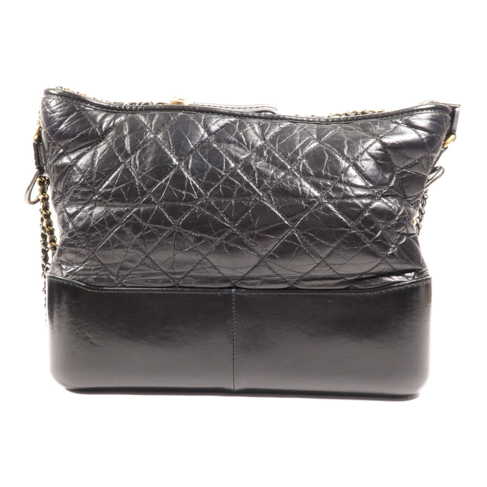 CHANEL 牛皮皮革Gabrielle Medium鏈帶肩背袋