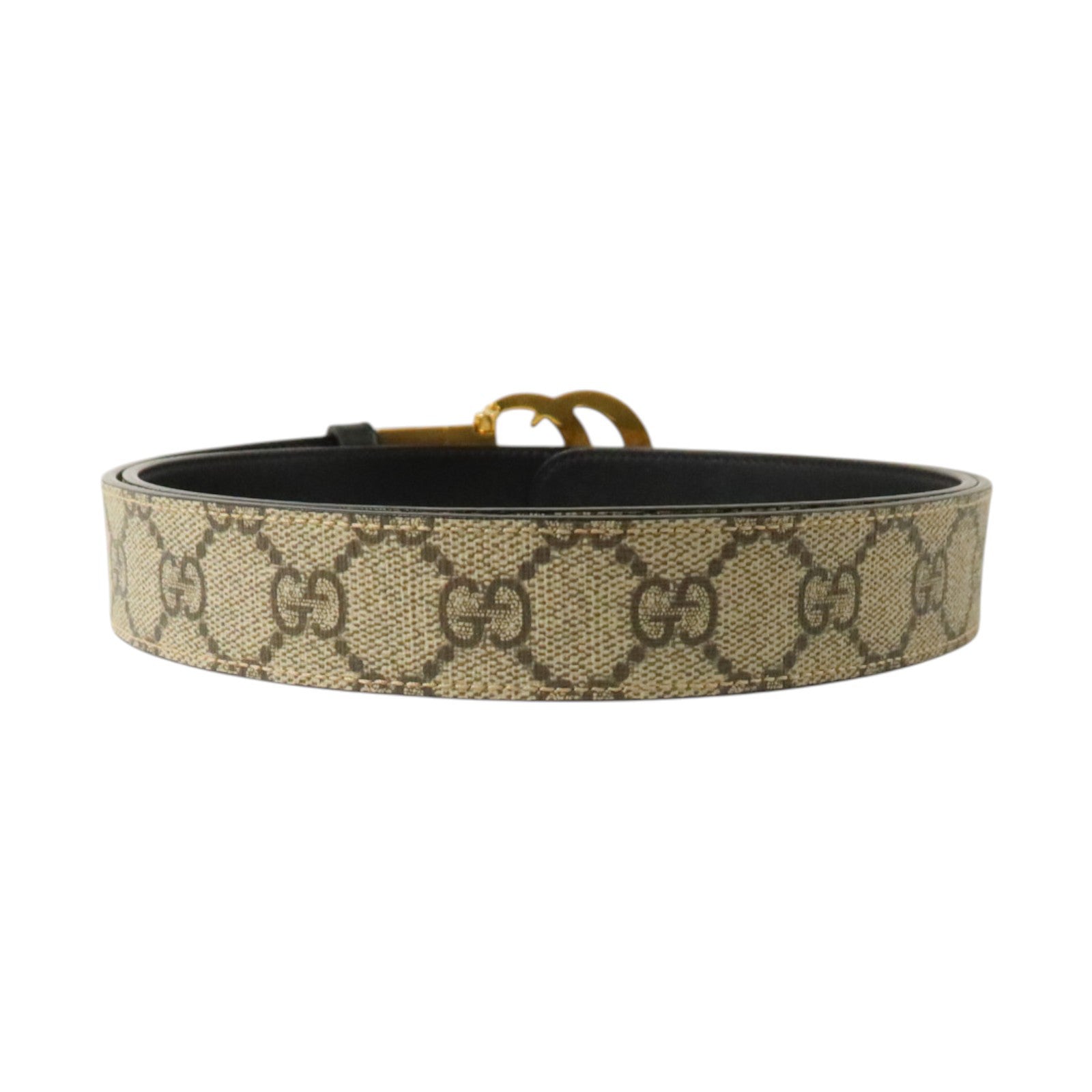GUCCI 塗層皮革Reversible Belt 100cm金扣皮帶
