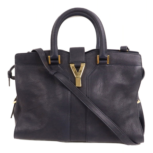 YVES SAINT LAURENT 牛皮皮革Cabas Chyc手挽肩背兩用袋