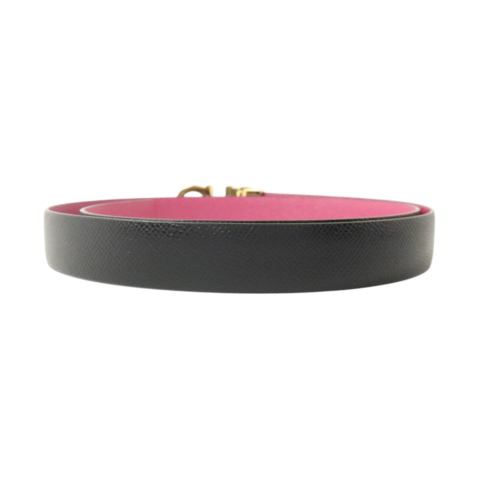 Salvatore Ferragamo 牛皮皮革Gancini Reversible Belt 85cm金扣皮帶