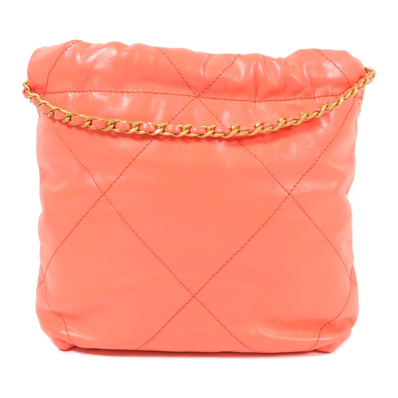 CHANEL 【激減優惠】牛皮皮革Chanel 22金扣鏈帶肩背袋