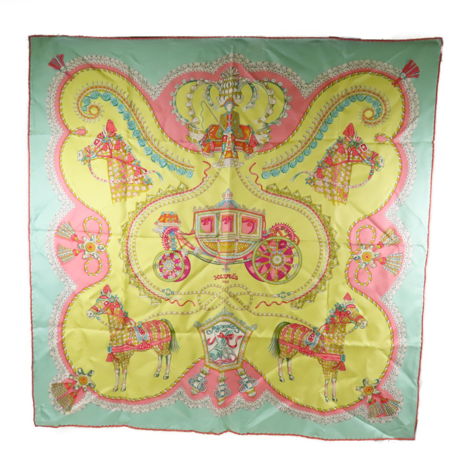HERMES 絲質Scarf 120X120絲巾