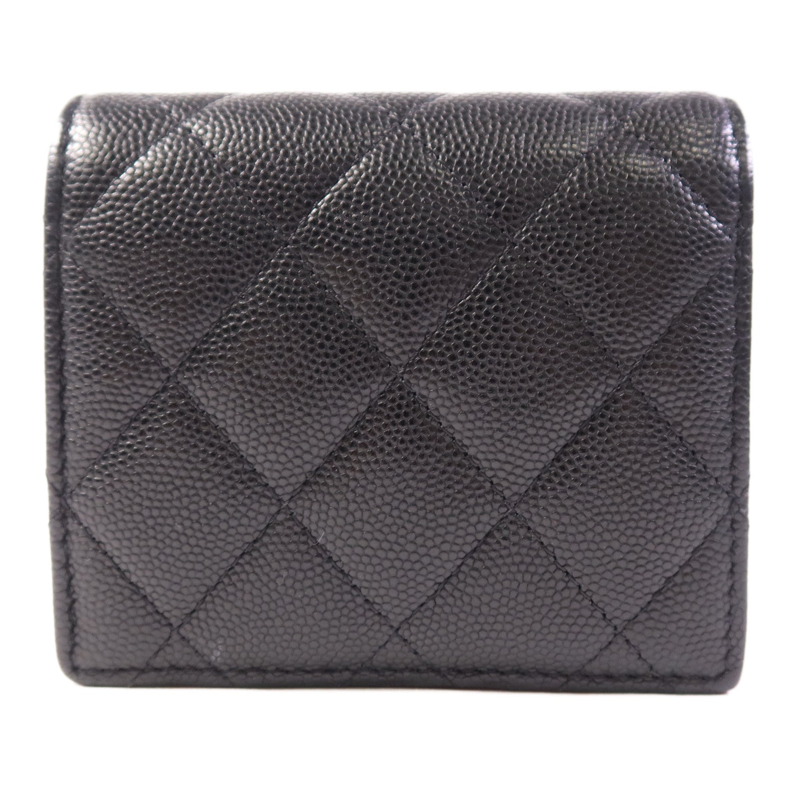 CHANEL 牛皮皮革Wallet金扣錢包