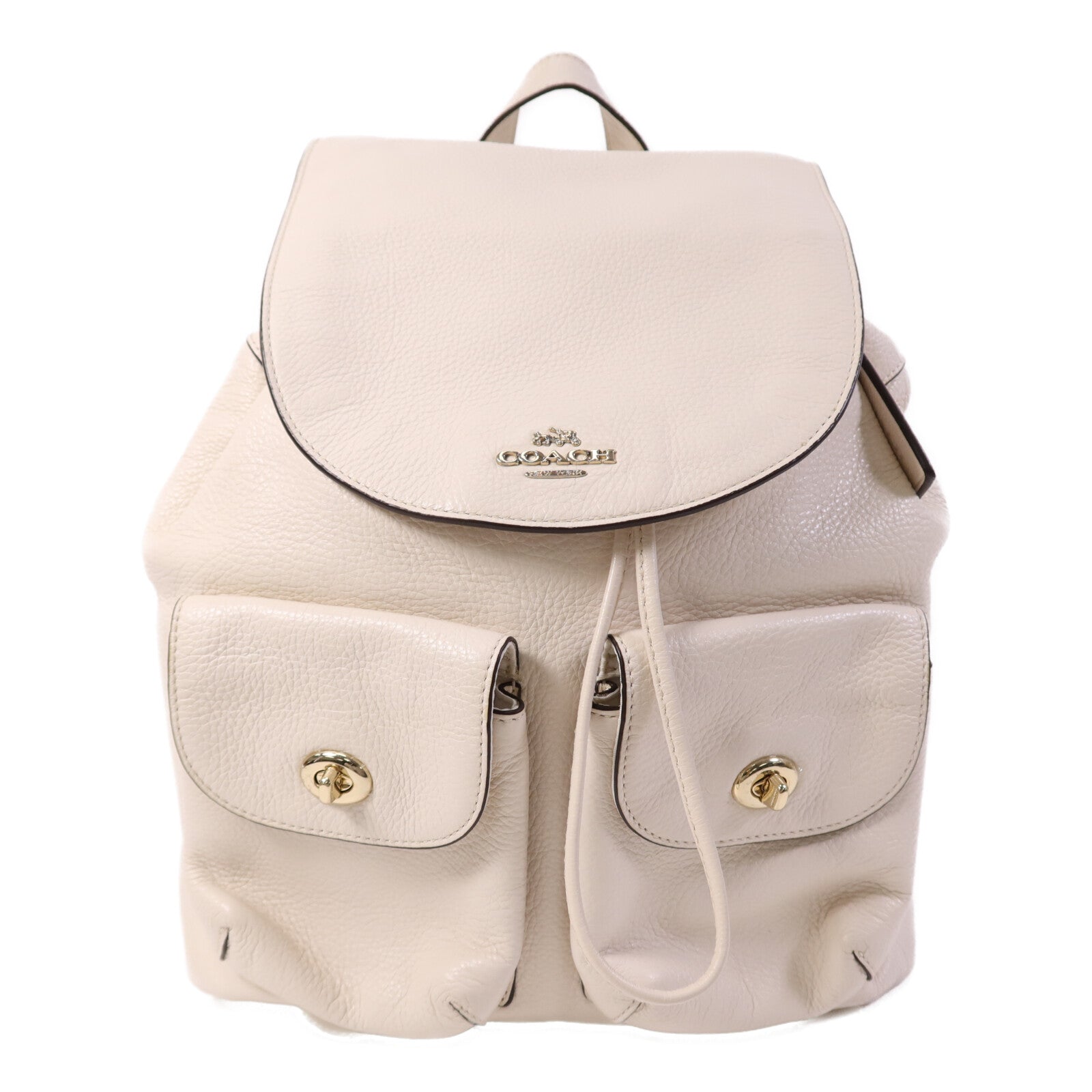 COACH 【激減優惠】牛皮皮革Backpack金扣背包