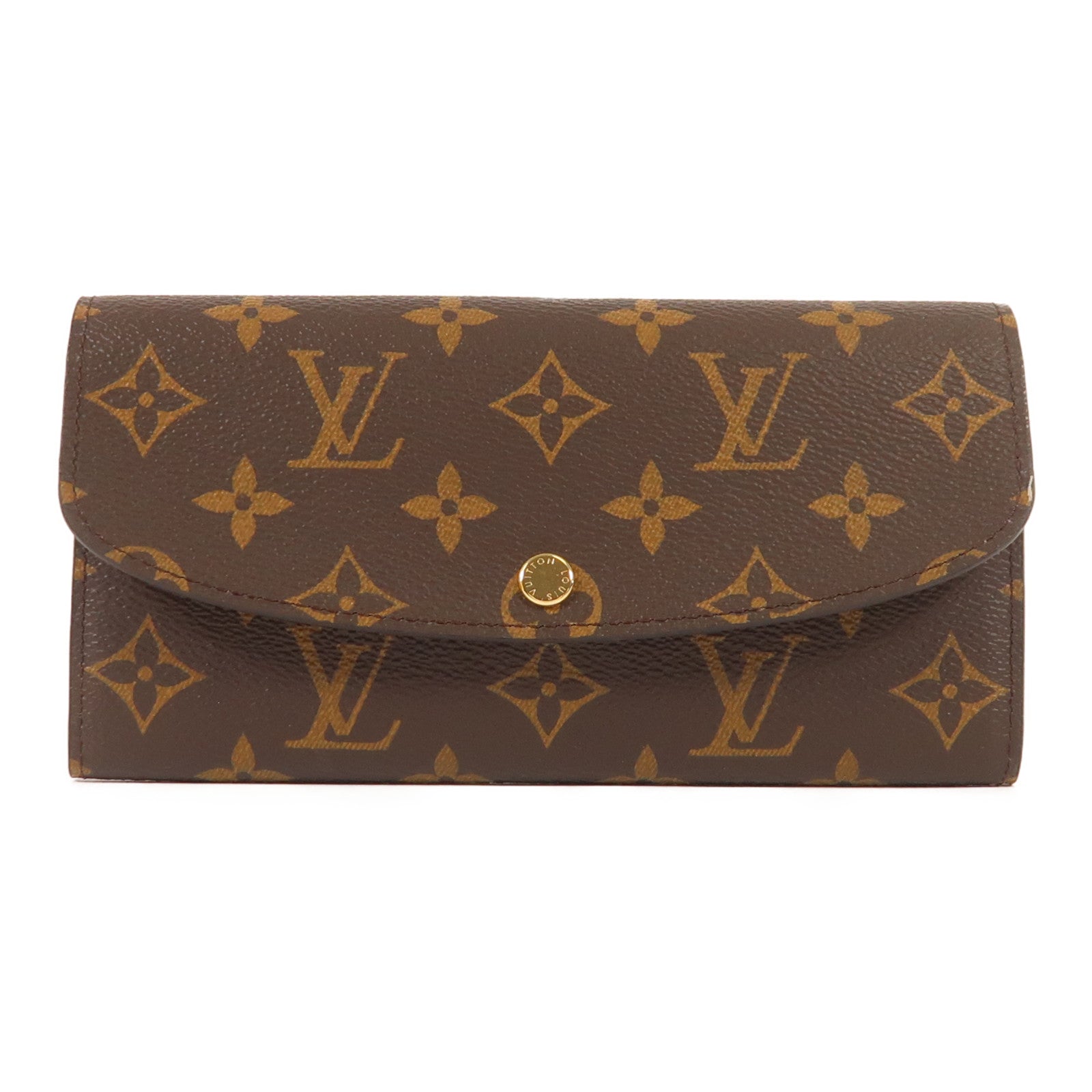 LOUIS VUITTON Monogram Emilie Long Wallet金扣長錢包