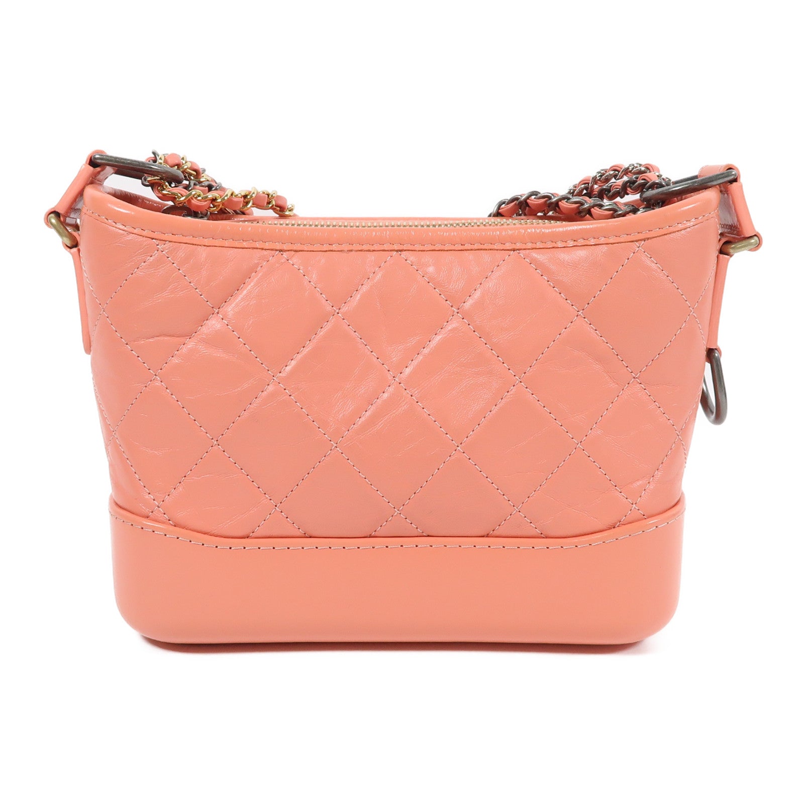 CHANEL 羊皮皮革Gabrielle鏈帶肩背袋粉紅色