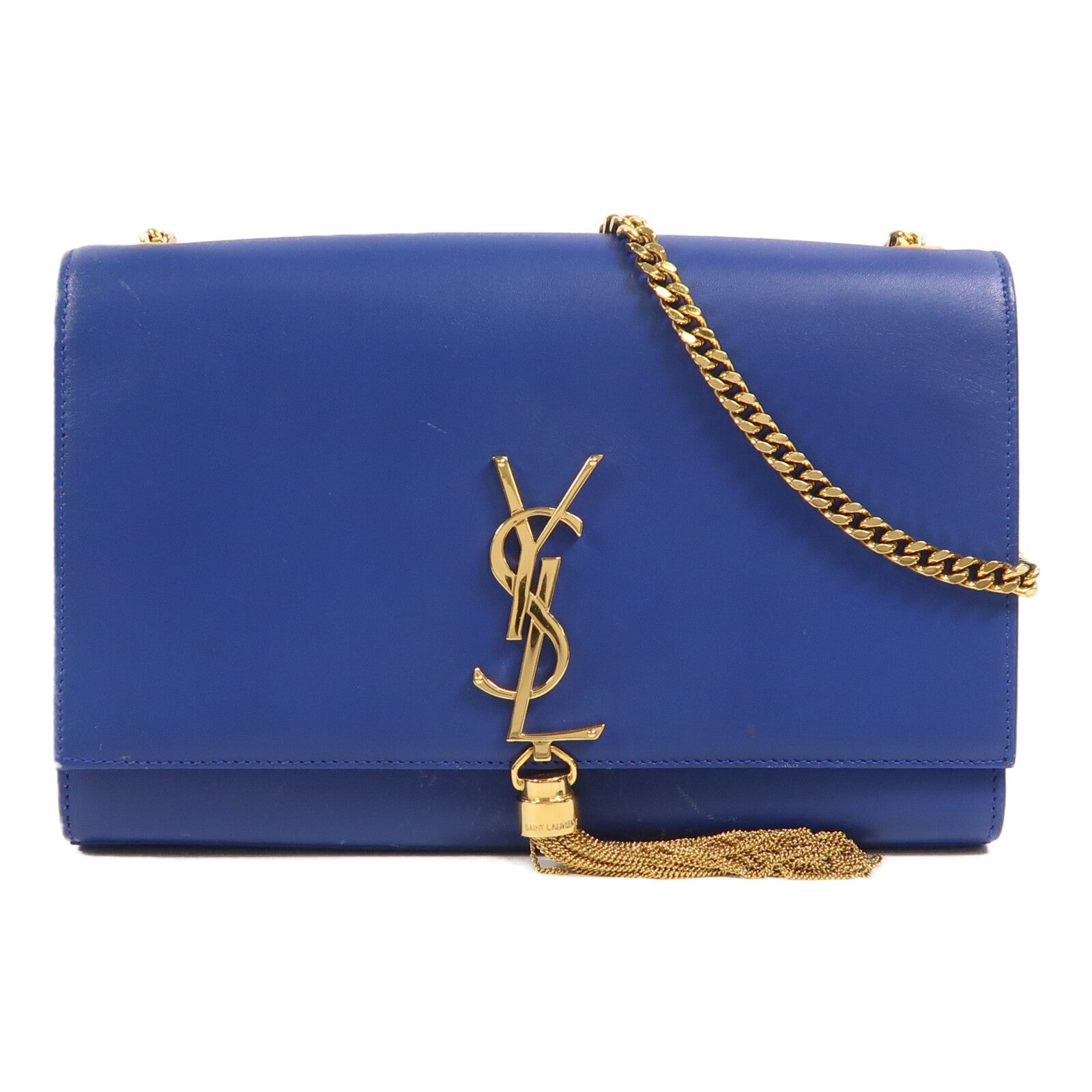 SAINT LAURENT 牛皮皮革Kate金扣鏈帶肩背袋