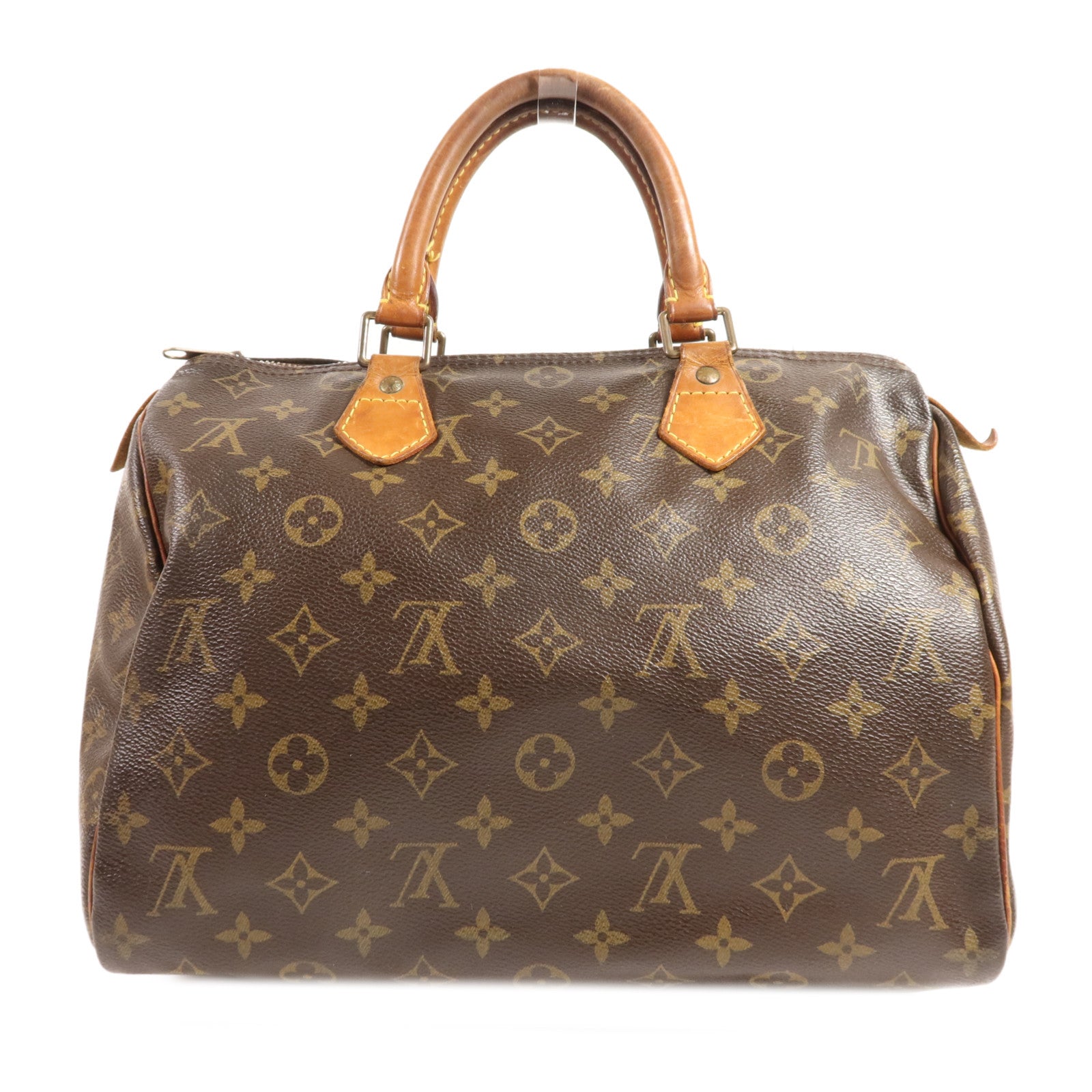 LOUIS VUITTON Monogram Speedy 30金扣手挽袋
