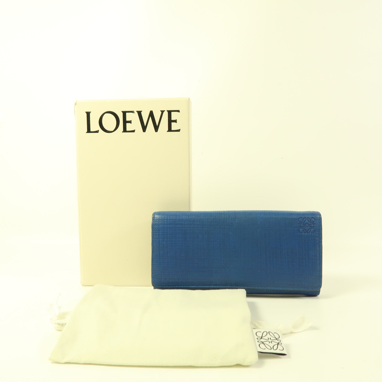 LOEWE 牛皮皮革Long Wallet金扣長錢包