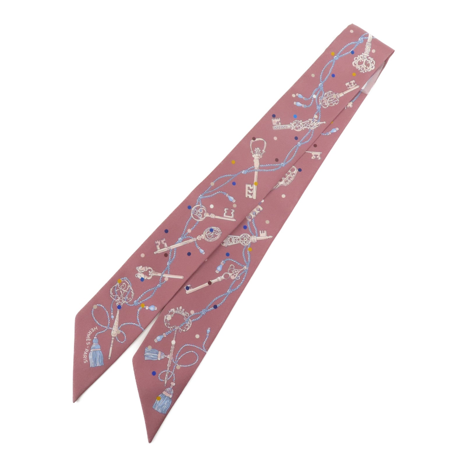 HERMES 絲質Twilly絲巾