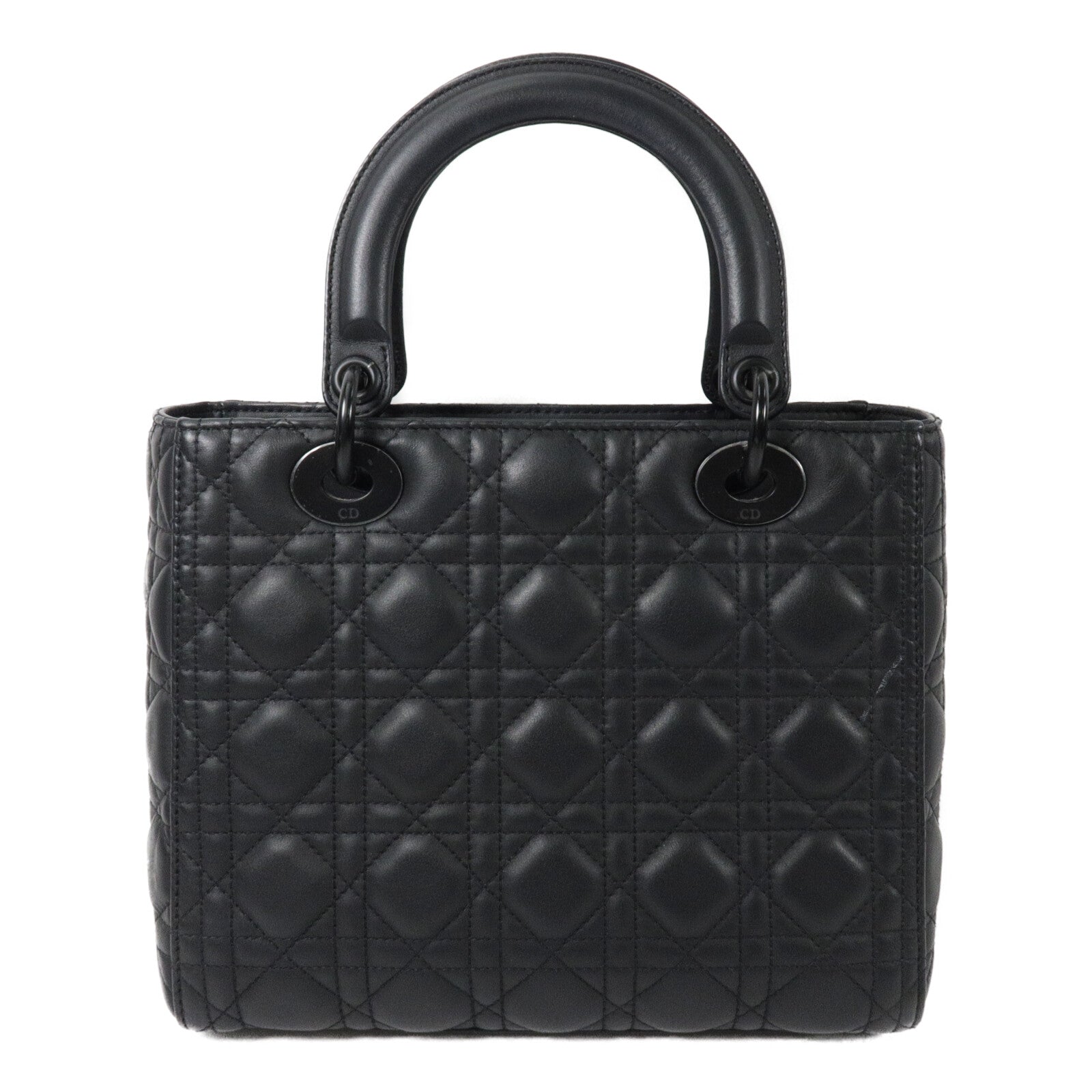 Dior 牛皮皮革Lady Dior Medium手挽肩背兩用袋