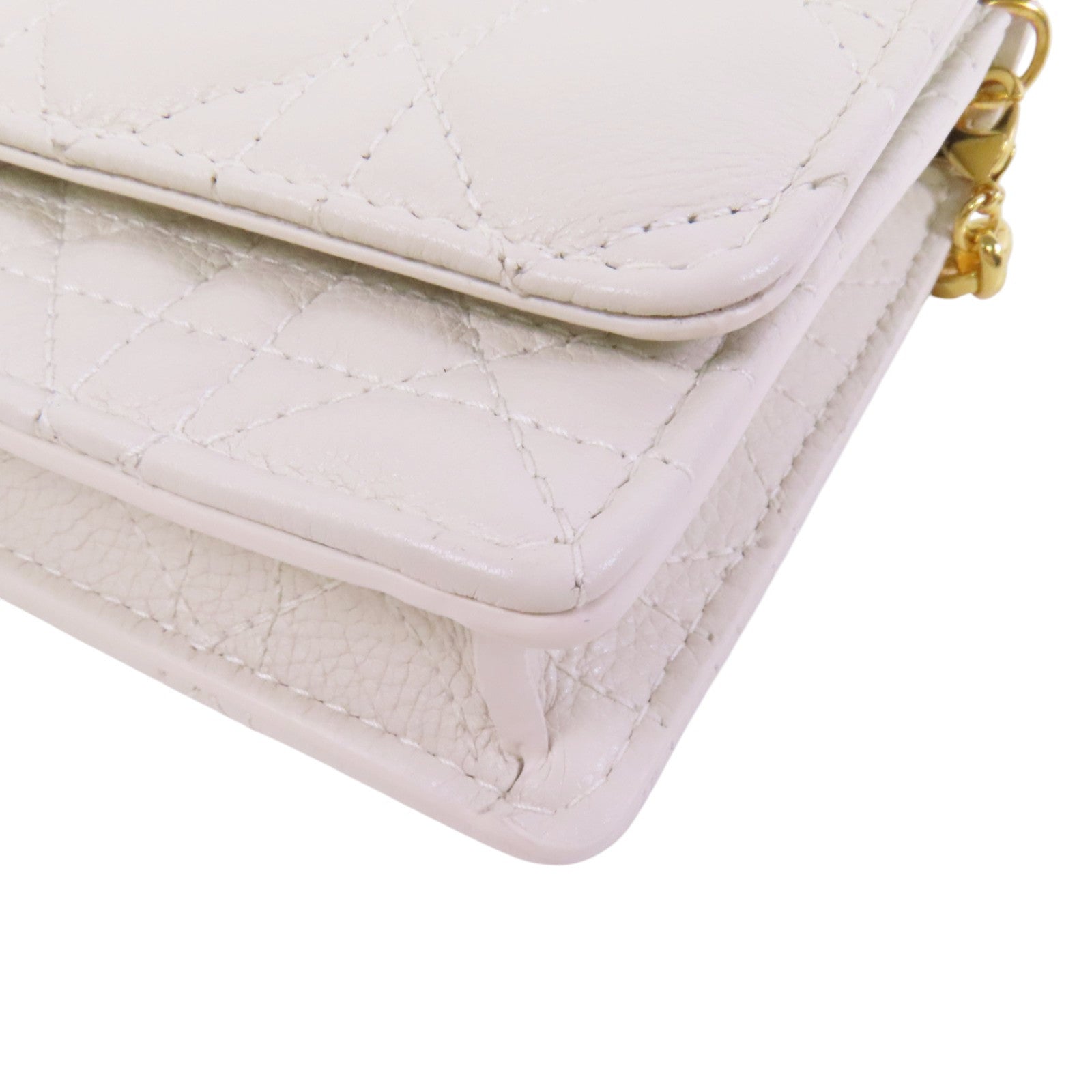 Dior 牛皮皮革Caro Pouch金扣鏈帶肩背袋