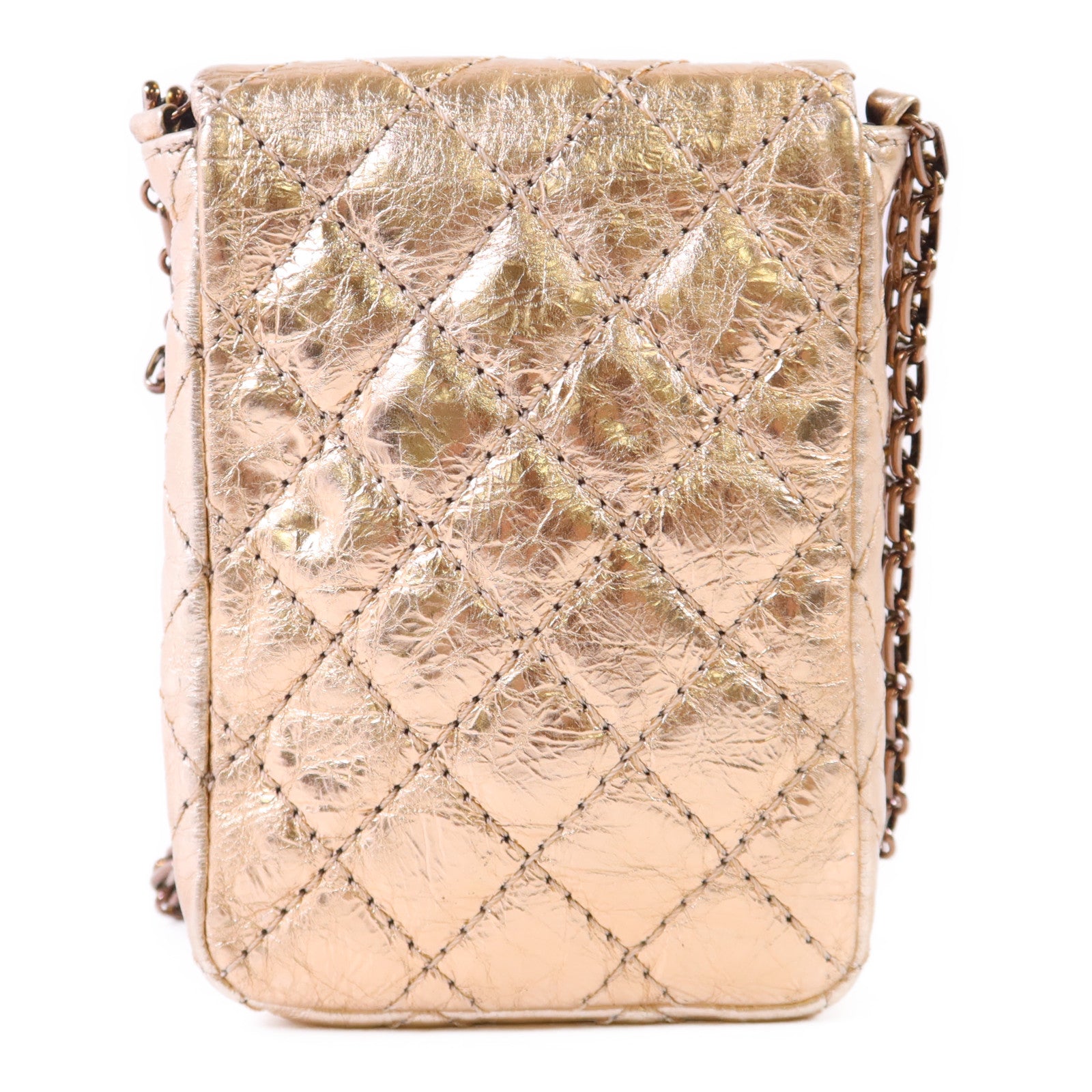 CHANEL 【激減優惠】牛皮皮革2.55 Phone Bag鏈帶肩背袋