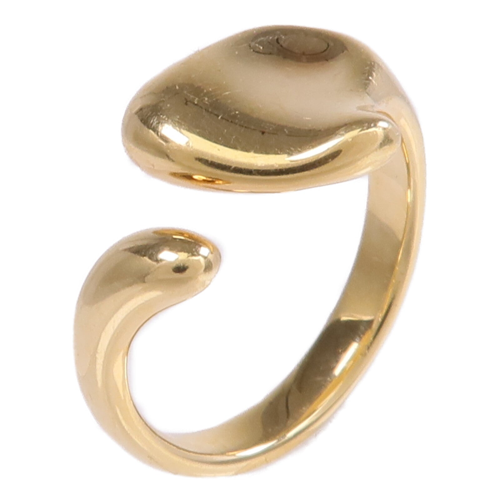 TIFFANY&CO 18K黃金Open Heart Ring戒指US#5