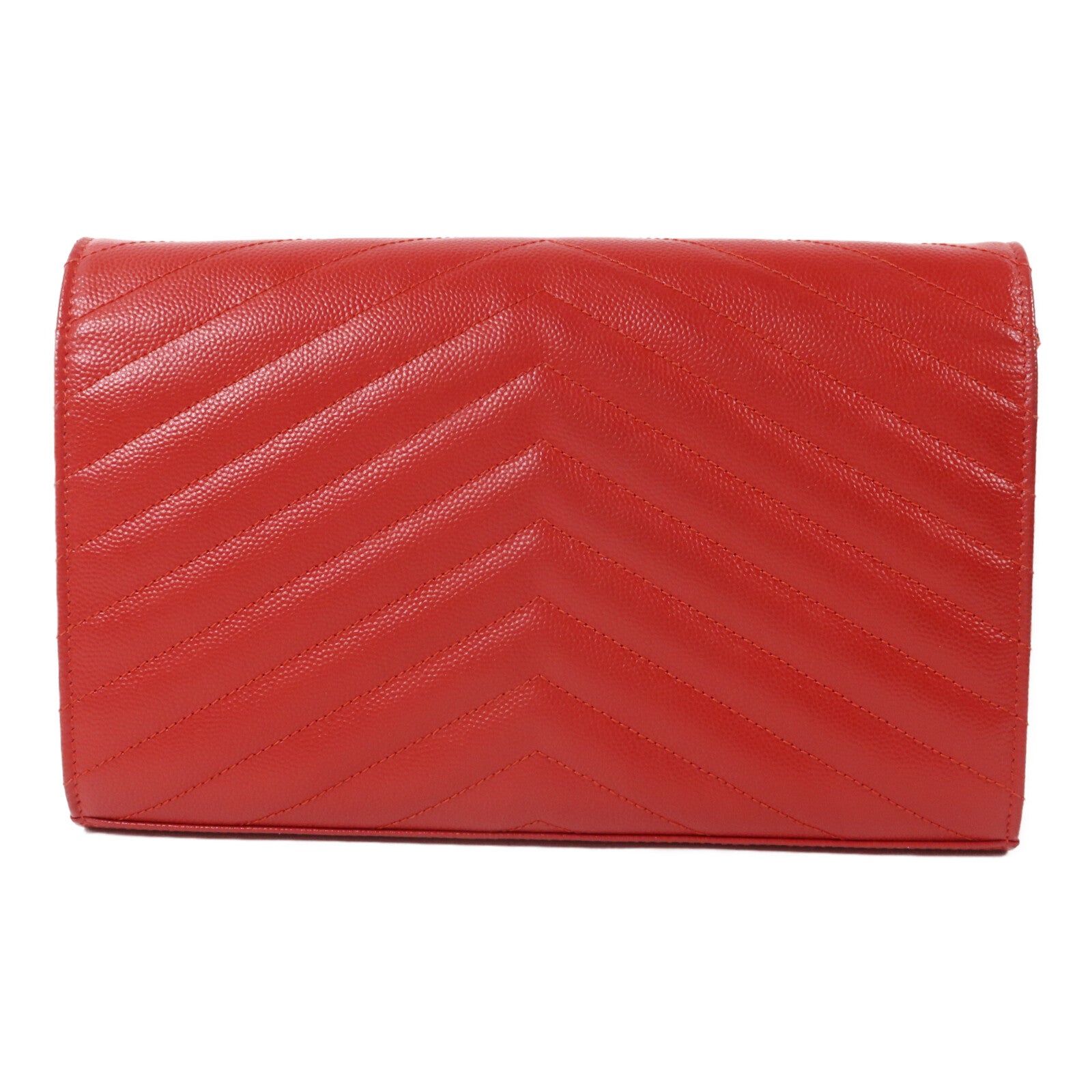 SAINT LAURENT 牛皮皮革Cassandre Envelope WOC鏈帶肩背袋