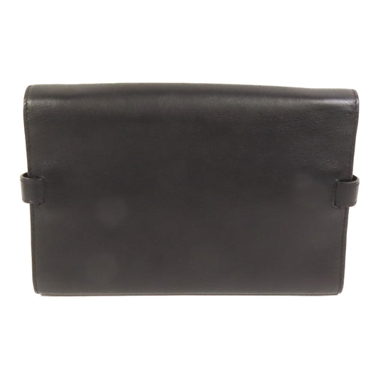 Delvaux 牛皮皮革Tempete Wallet On Chain鏈帶肩背袋