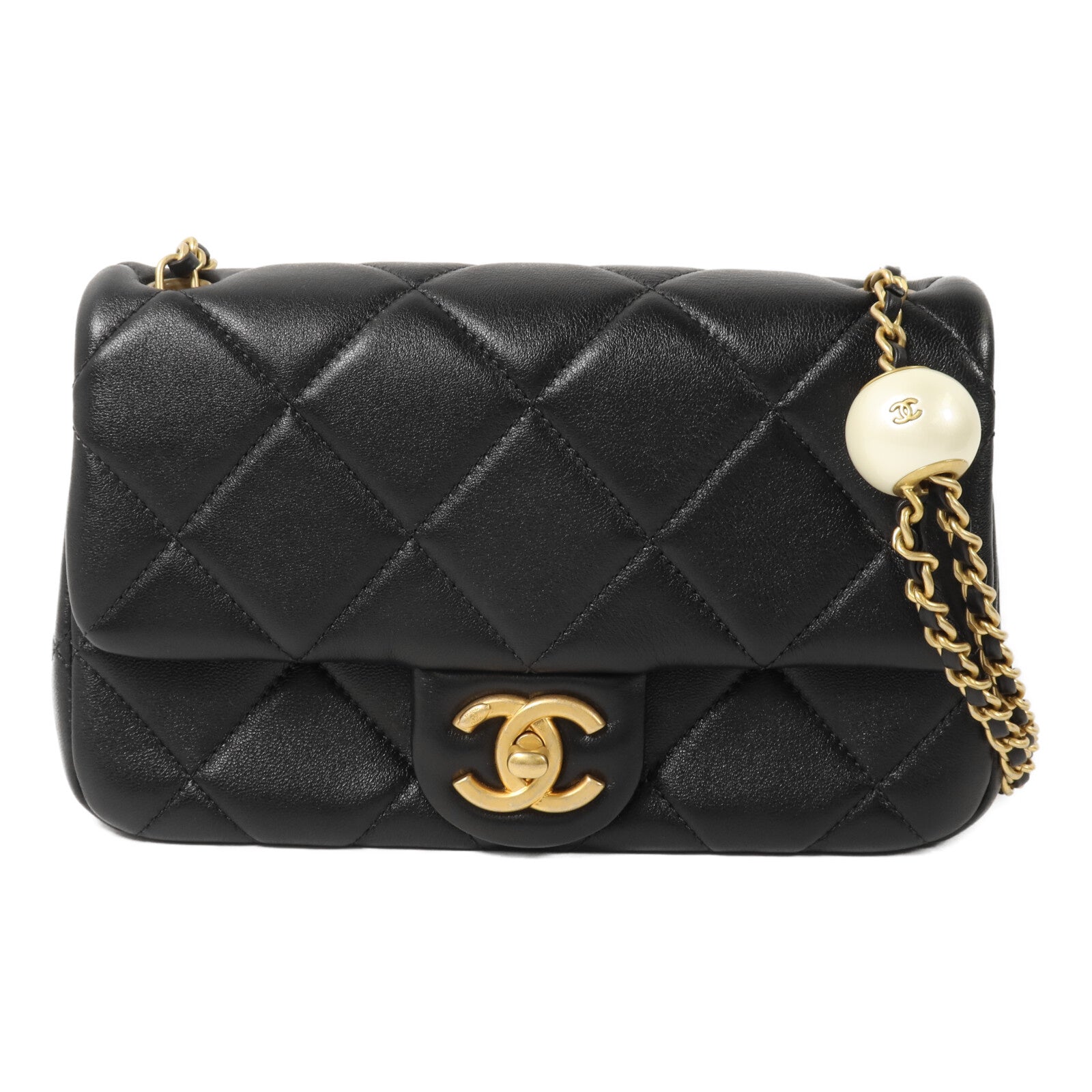 CHANEL 羊皮皮革Chain Shoulder鏈帶肩背袋