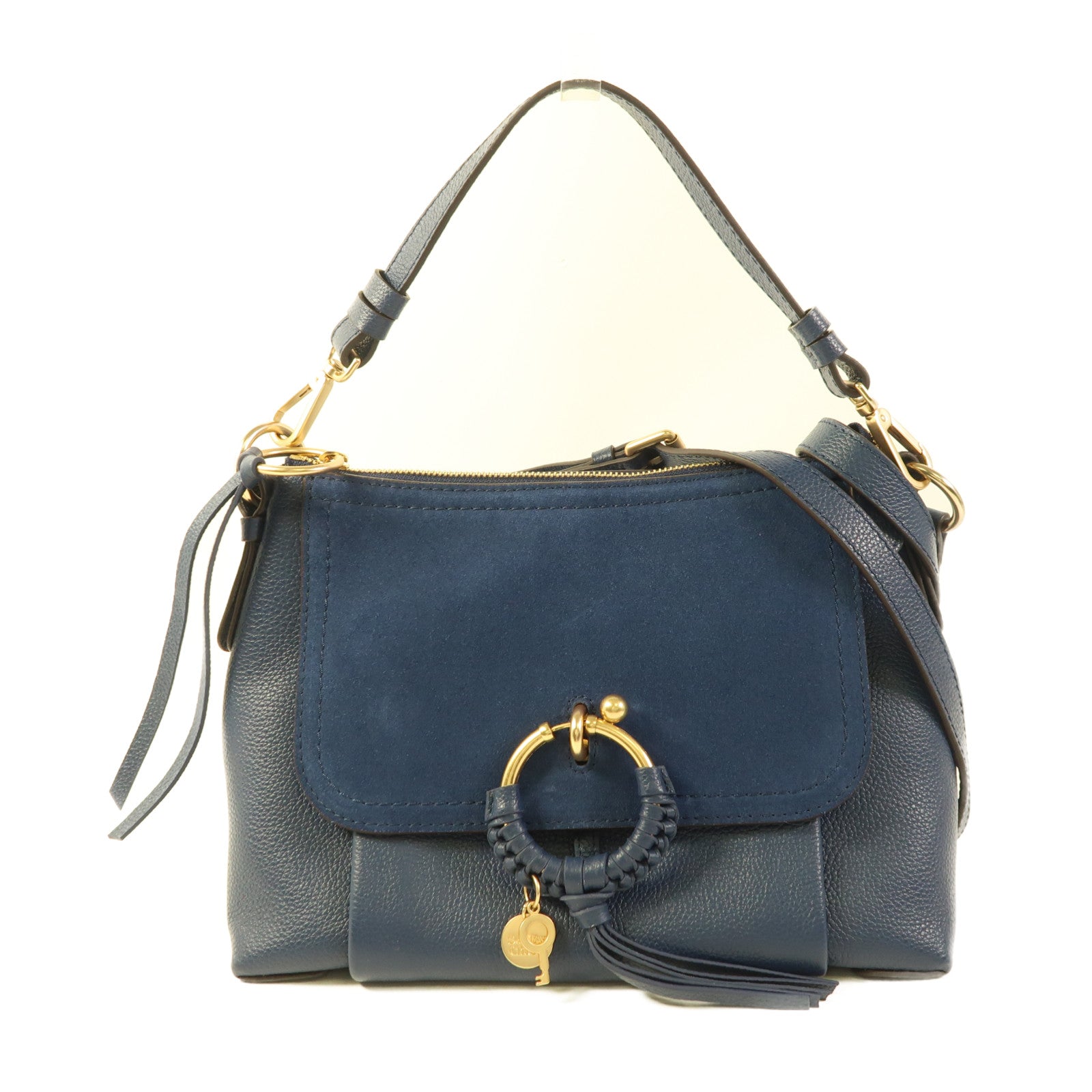 SEE BY CHLOE 牛皮皮革2 Way Shoulder Bag金扣手挽肩背兩用袋