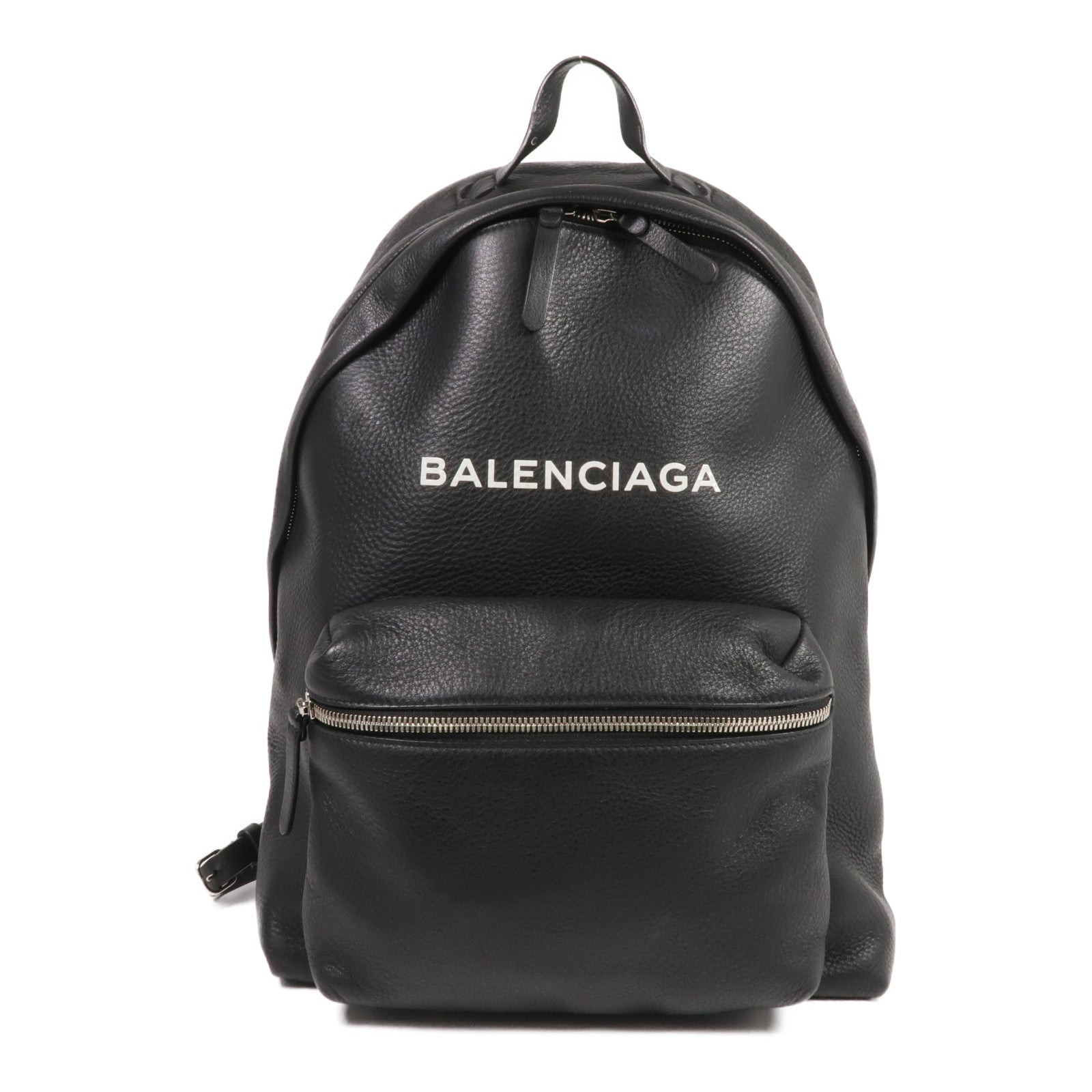 BALENCIAGA 牛皮皮革Everyday Backpack銀扣背包