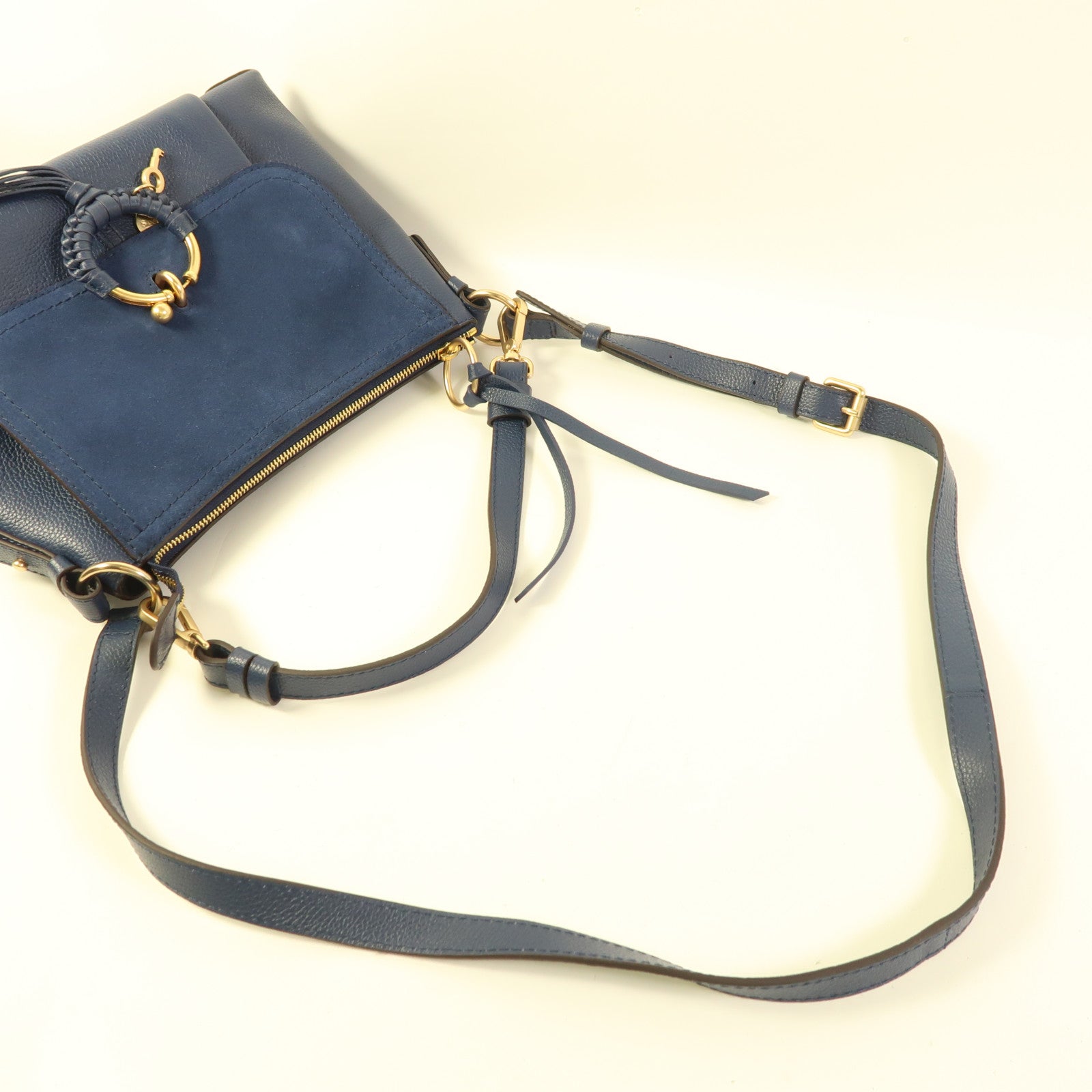SEE BY CHLOE 牛皮皮革2 Way Shoulder Bag金扣手挽肩背兩用袋