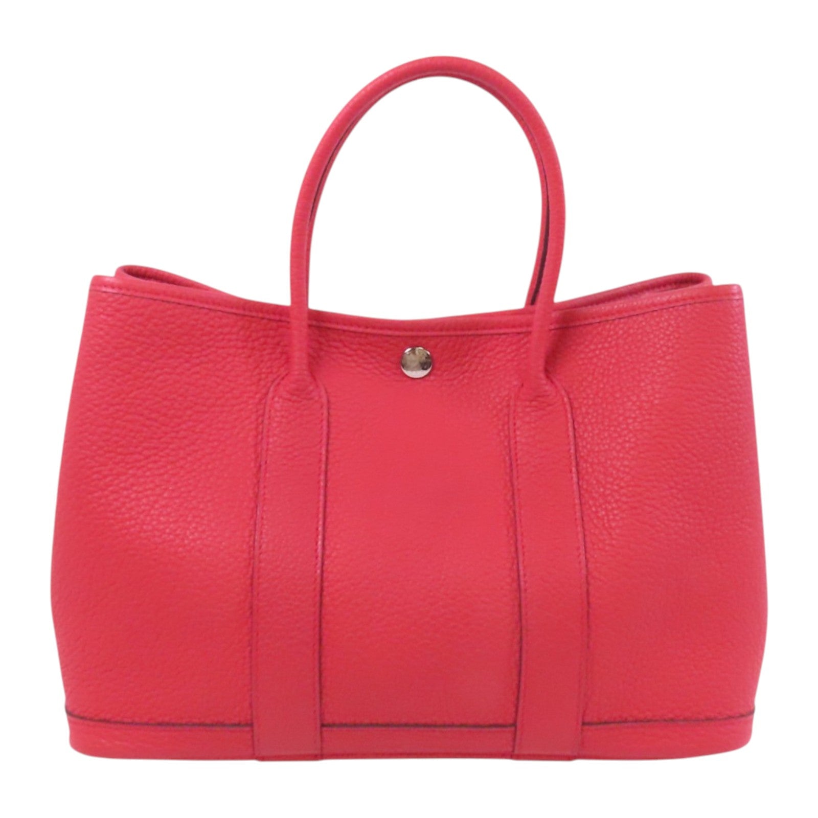 HERMES Negonda皮革Garden Party TPM銀扣手挽袋