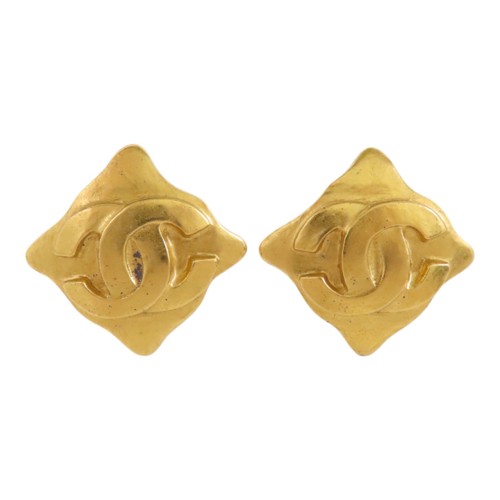 CHANEL 金屬Vintage Earring金扣耳環