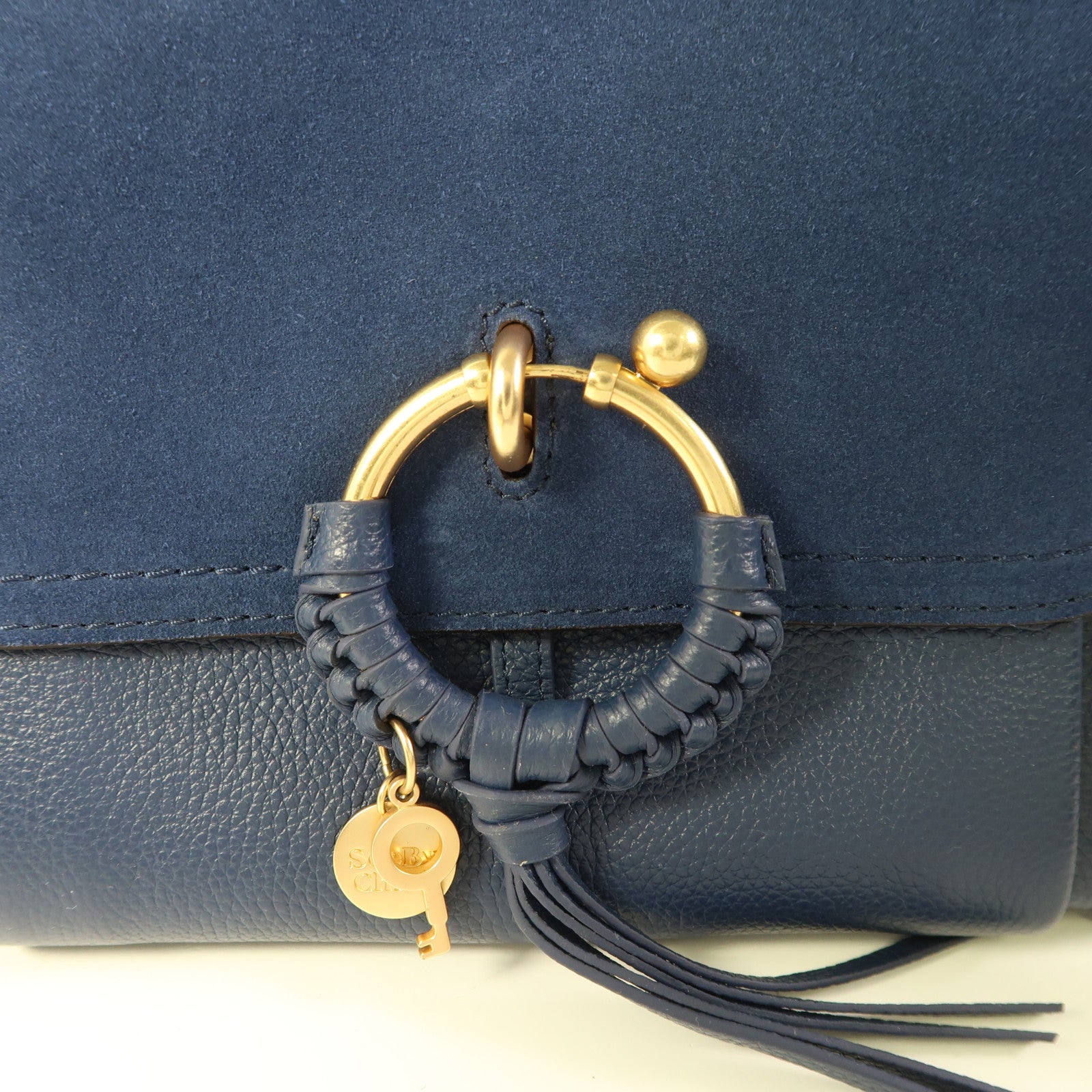 SEE BY CHLOE 牛皮皮革2 Way Shoulder Bag金扣手挽肩背兩用袋