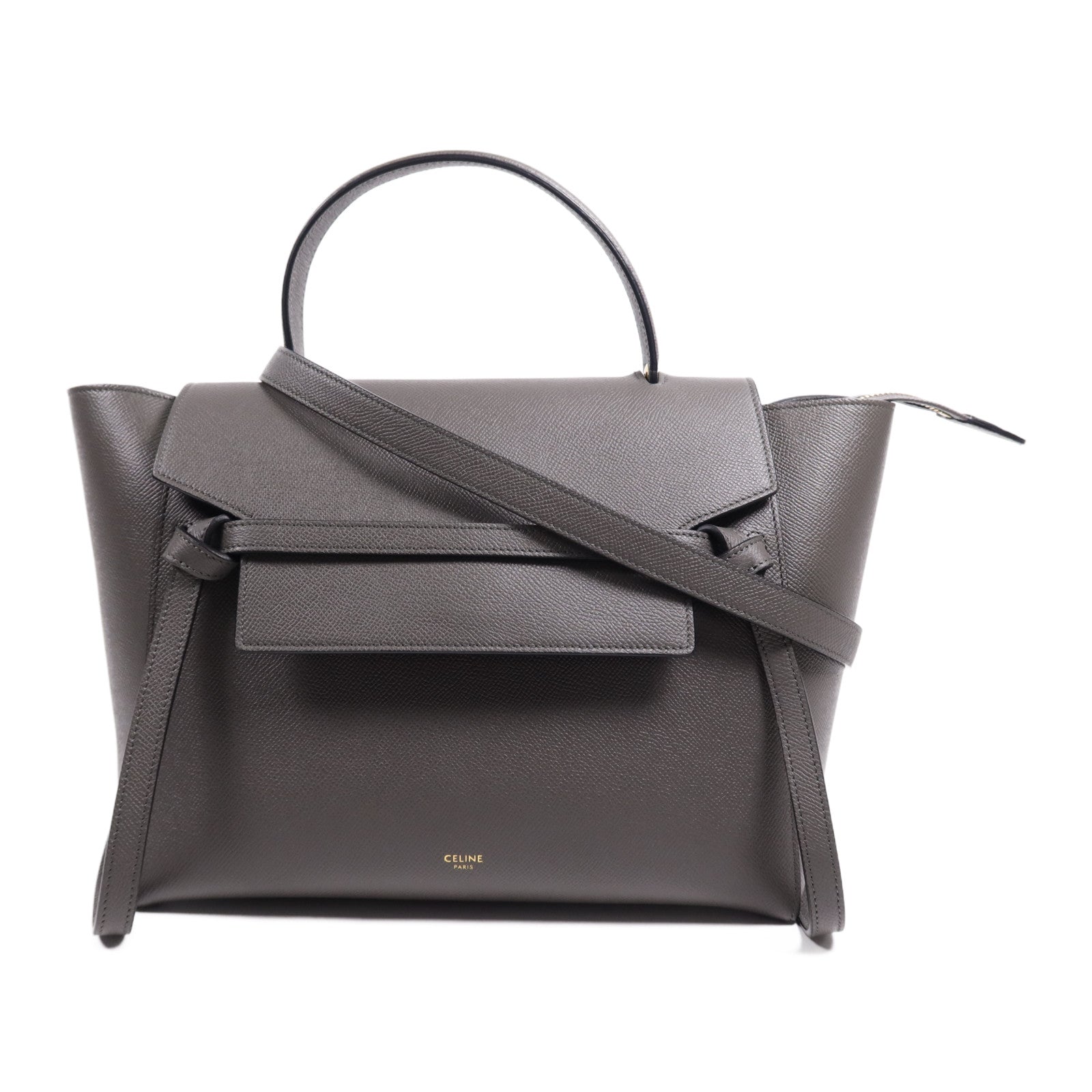 CELINE 牛皮皮革Mini Belt Bag金扣手挽肩背兩用袋