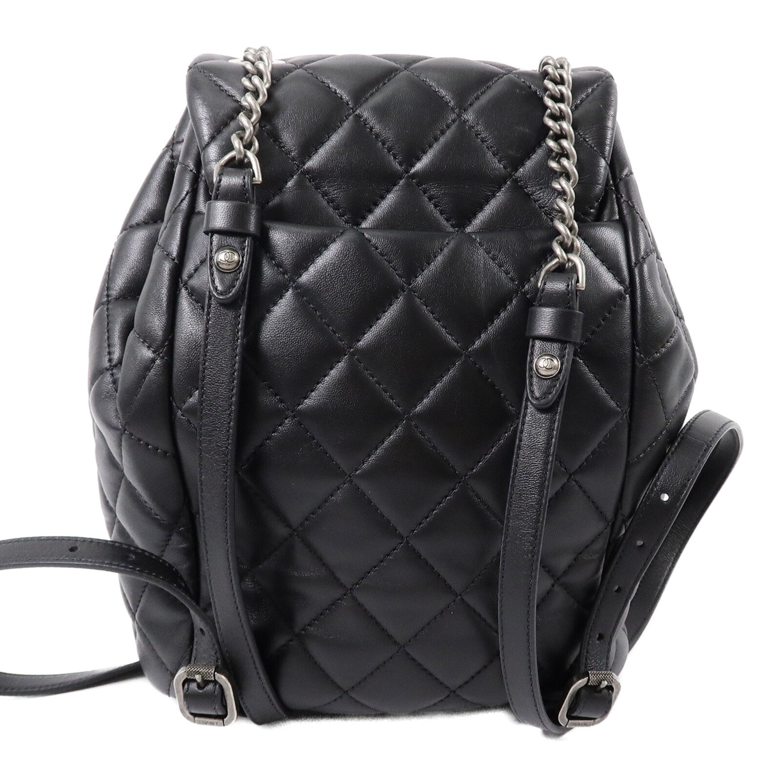 CHANEL 羊皮皮革Urban Spirit Backpack鏈帶背包