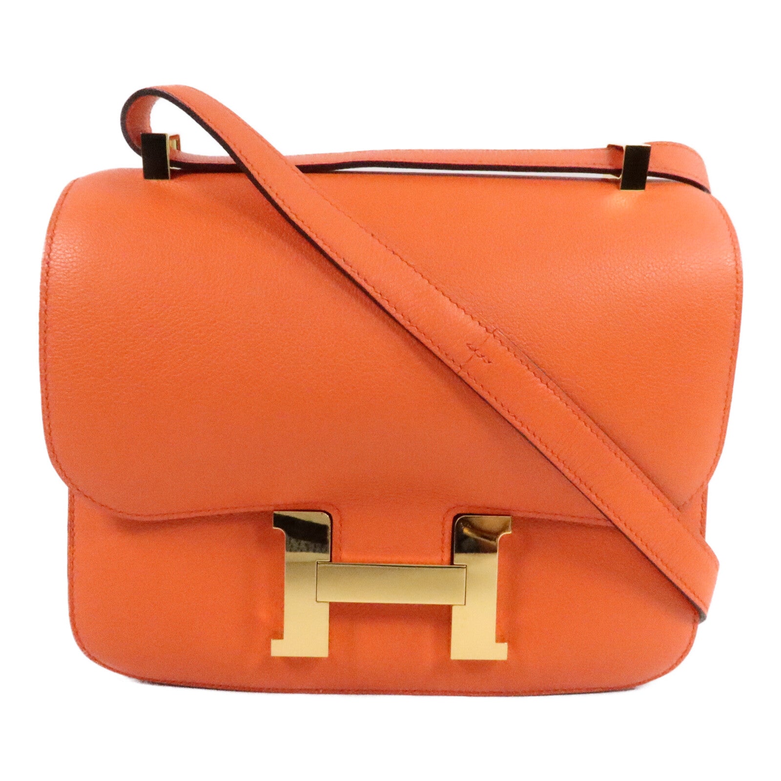 HERMES Evercolor皮革Constance 24肩背袋