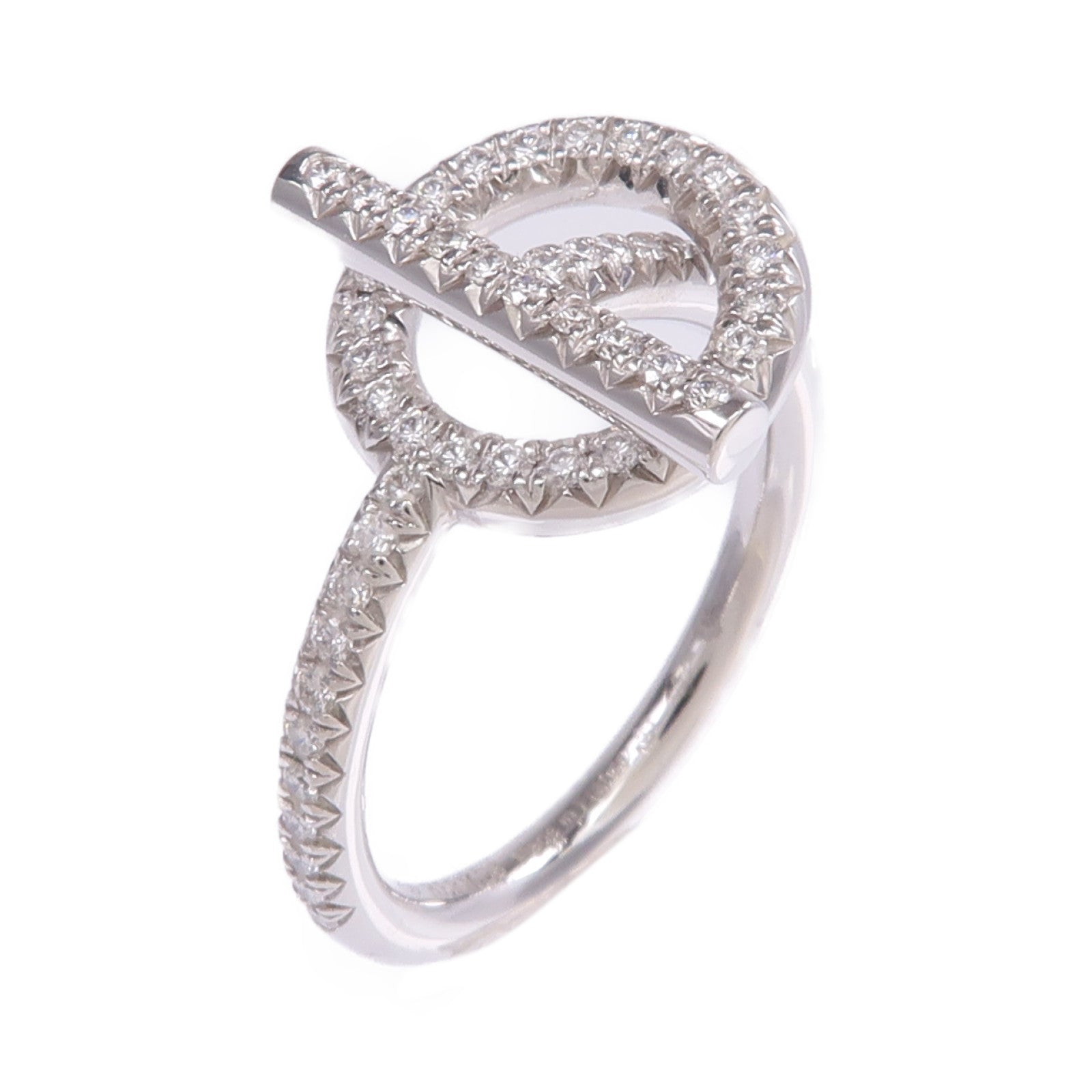 HERMES 【激減優惠】18K白金Bague Echappee Diamond Ring鑽石戒指US#Hermes#53/US#6.25