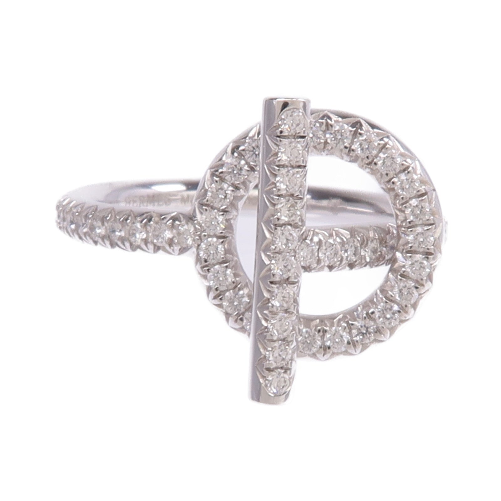 HERMES 【激減優惠】18K白金Bague Echappee Diamond Ring鑽石戒指US#Hermes#53/US#6.25