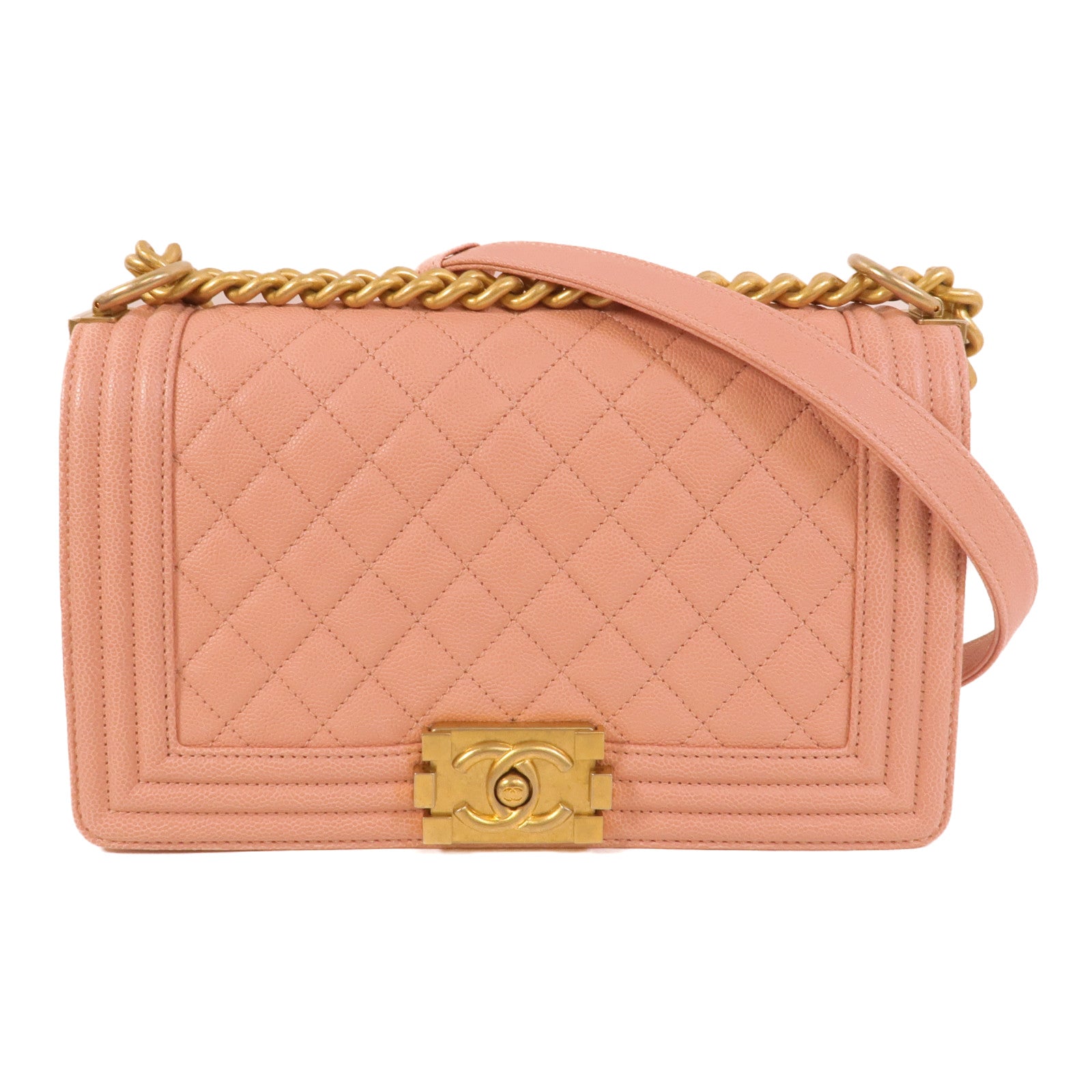 CHANEL 牛皮皮革Boy 25肩背袋