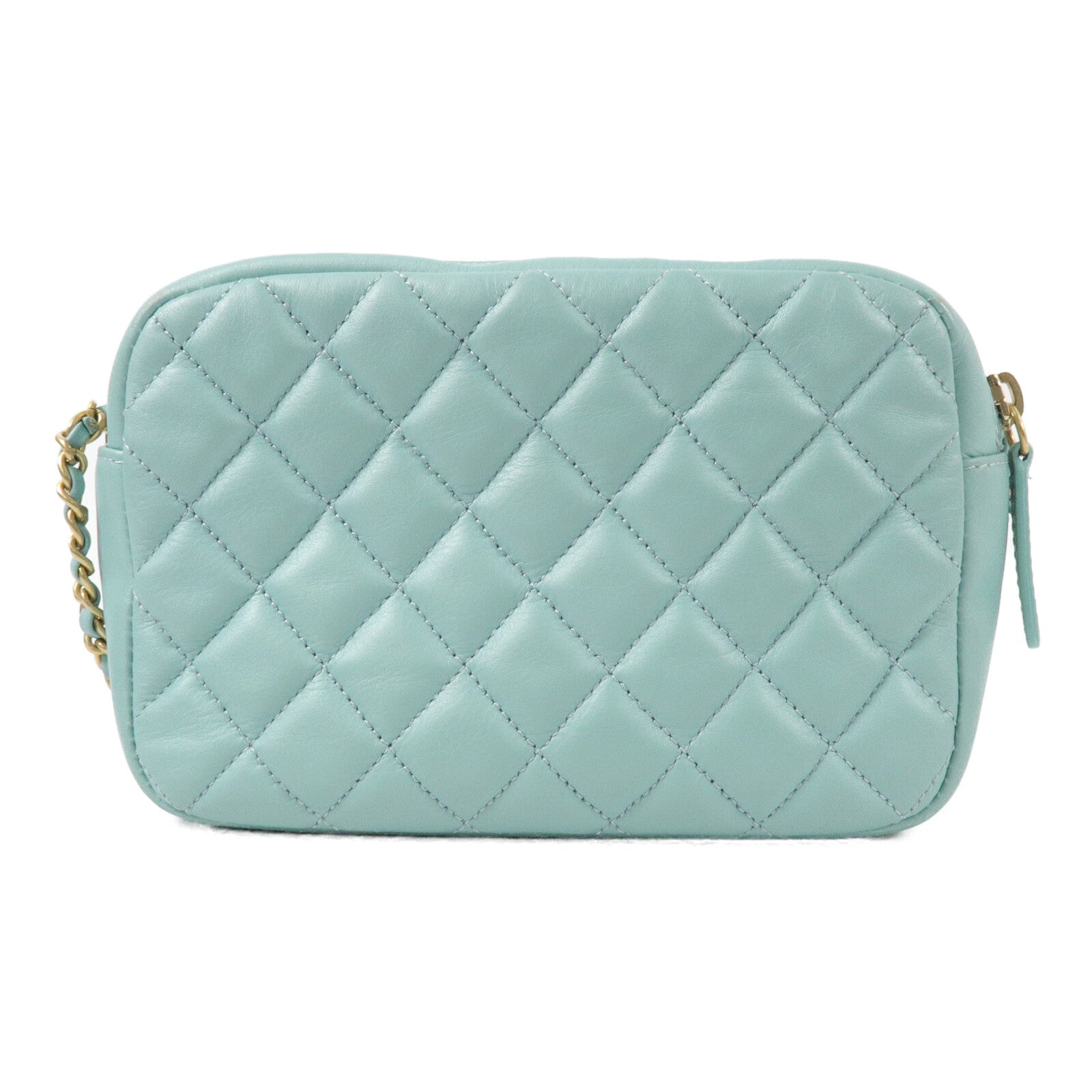 CHANEL 牛皮皮革Camera Bag鏈帶肩背袋