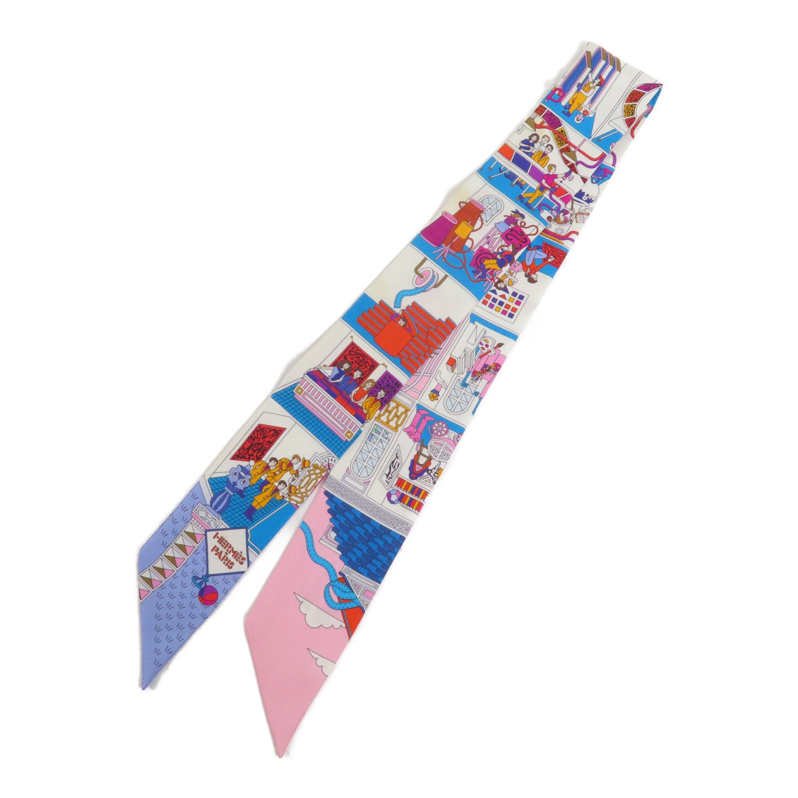 HERMES 絲質Twilly絲巾